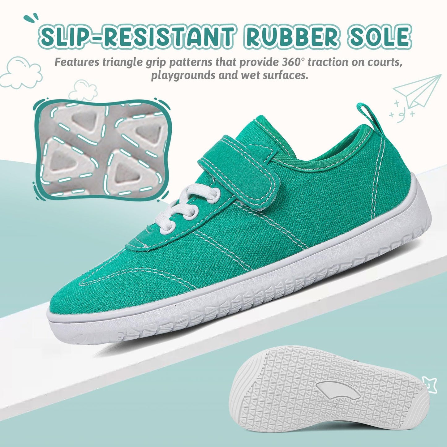 Kids Wide Toe Box Barefoot Shoes