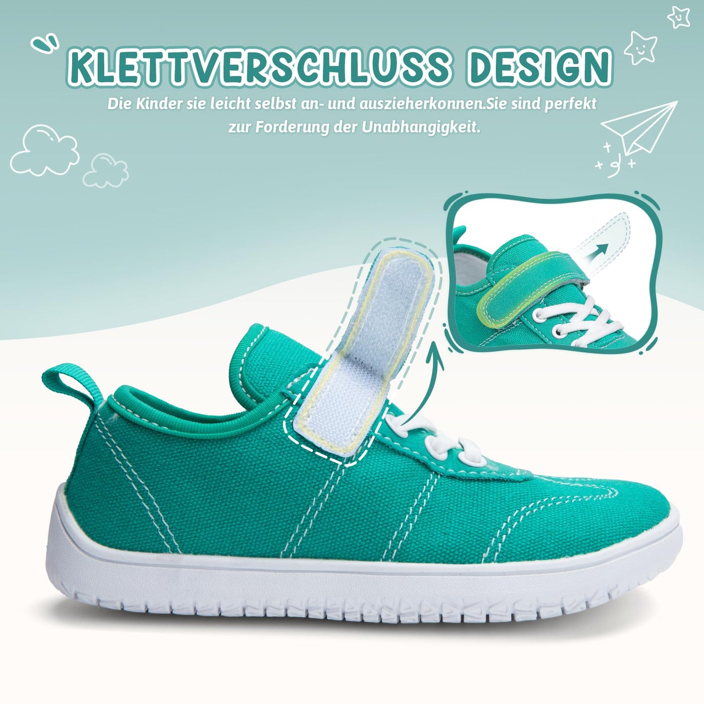 Kids Wide Toe Box Barefoot Shoes