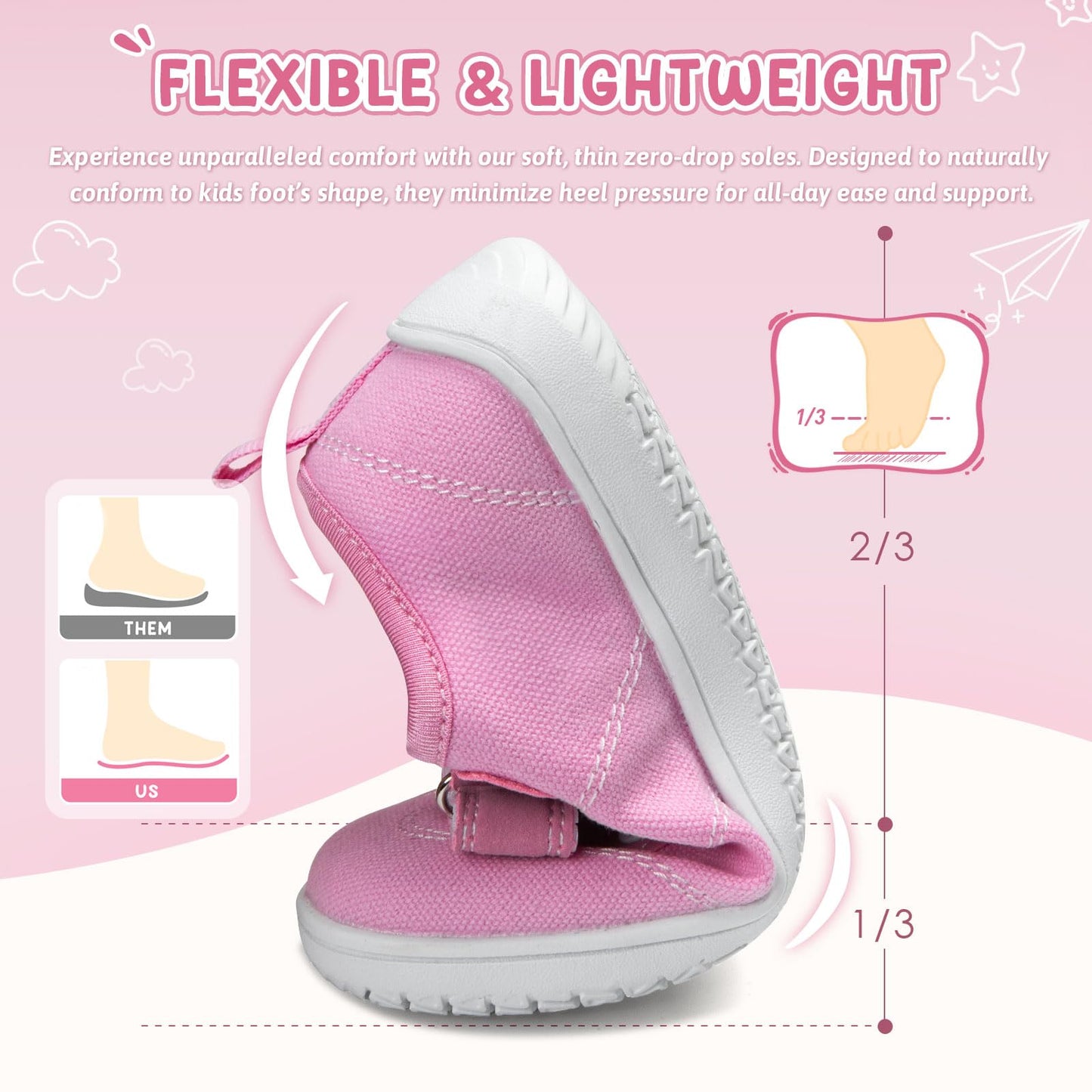 Kids Wide Toe Box Barefoot Shoes