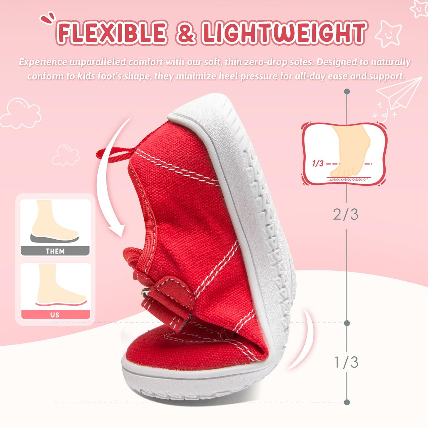 Kids Wide Toe Box Barefoot Shoes
