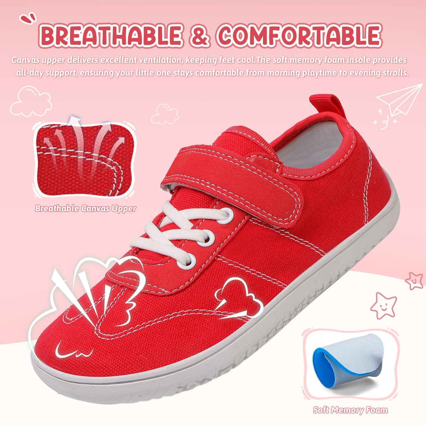 Kids Wide Toe Box Barefoot Shoes