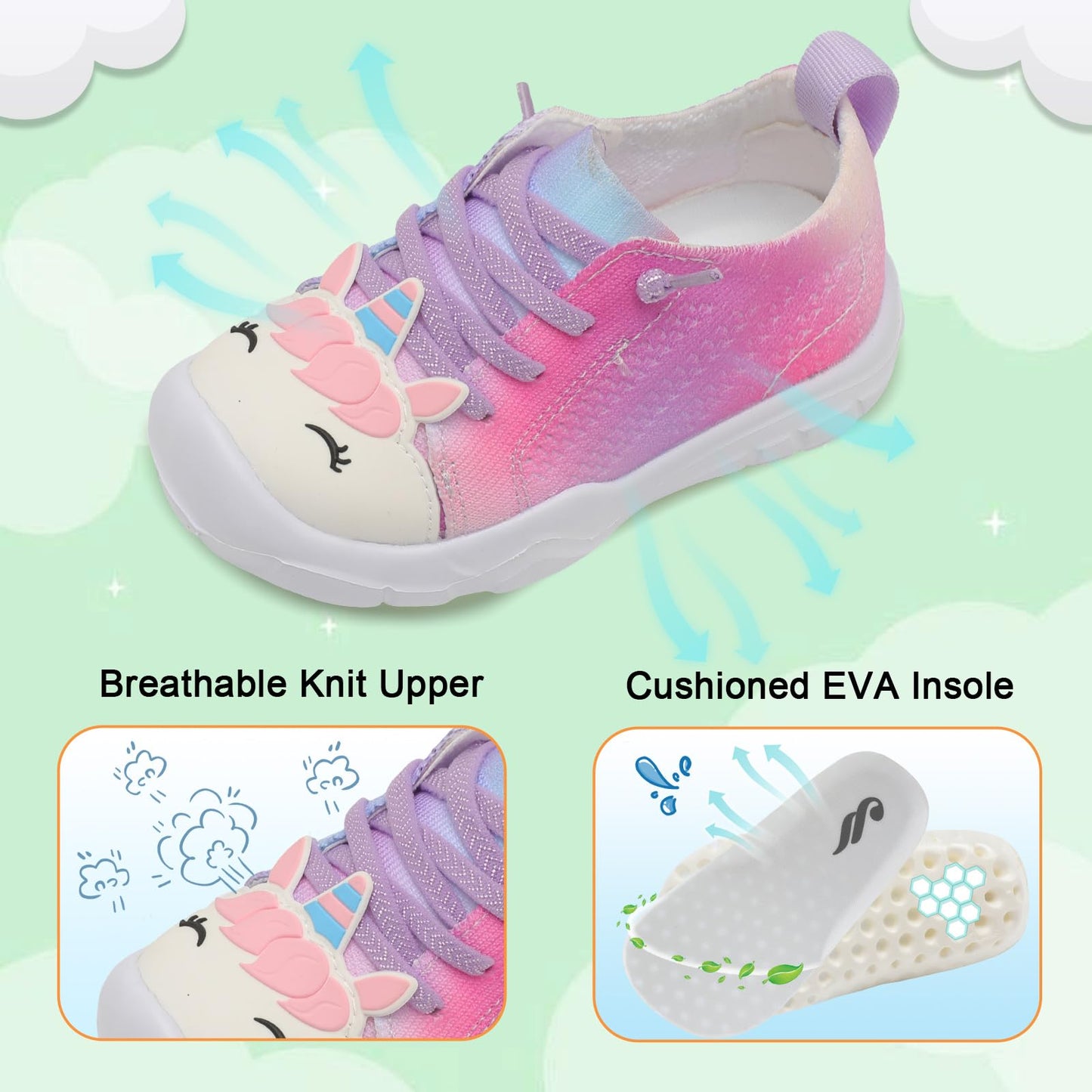 Toddler Shoes for Boys Girls Slip on Sneakers Wide Toe Walking Shoes