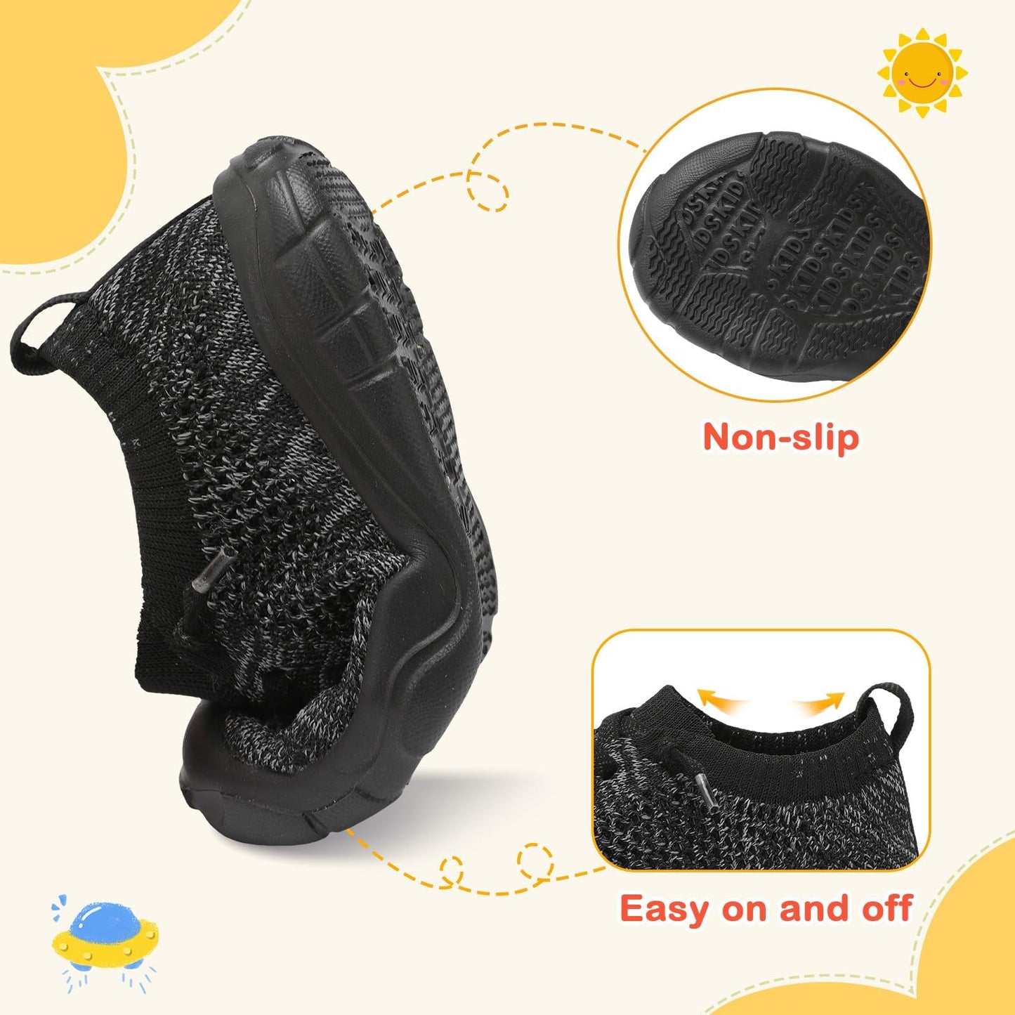 Toddler Shoes Boys Girls Barefoot Shoes Kids Breathable Sneakers