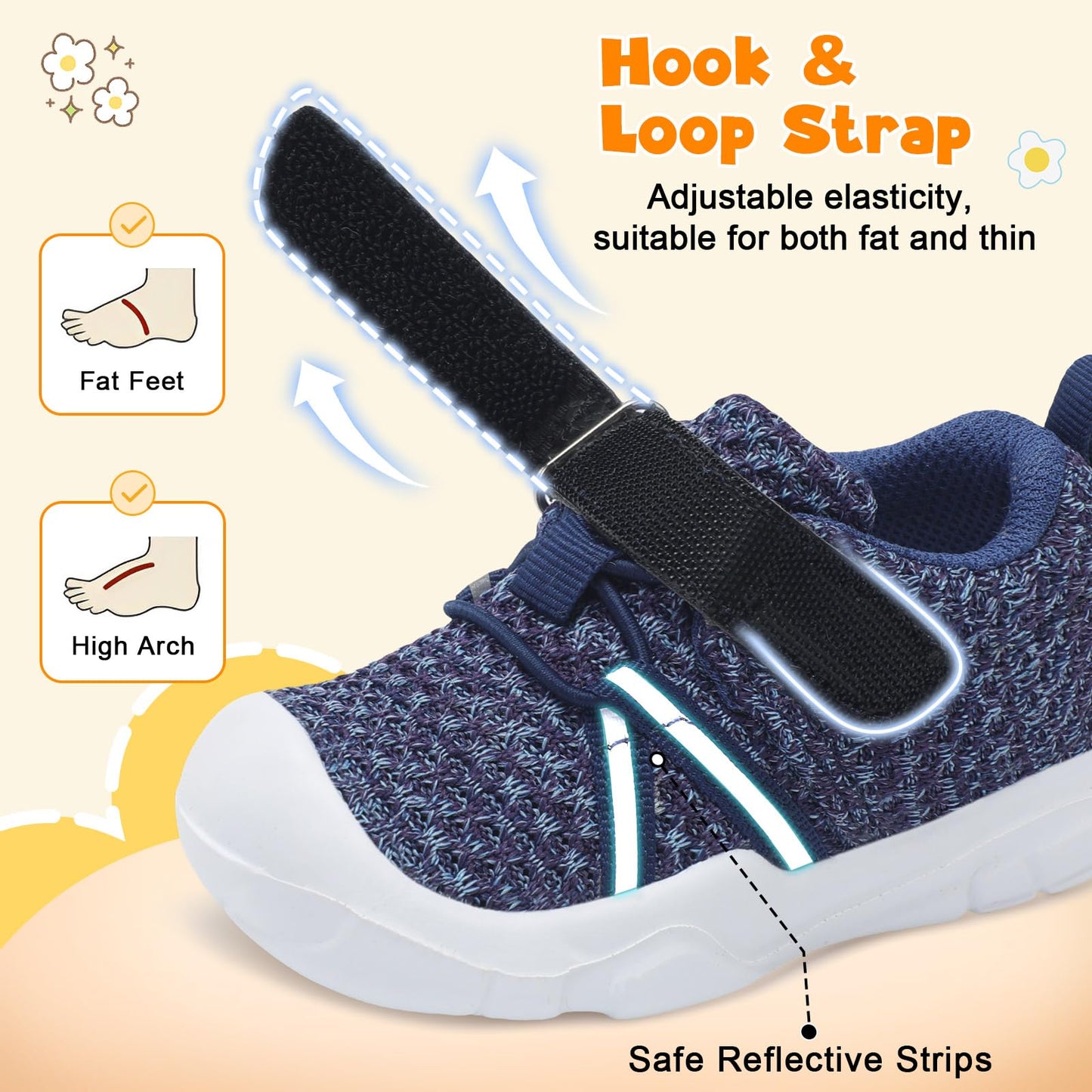 Toddler Sneakers Wide Toddler Shoes Boys Girls Tennis Shoes