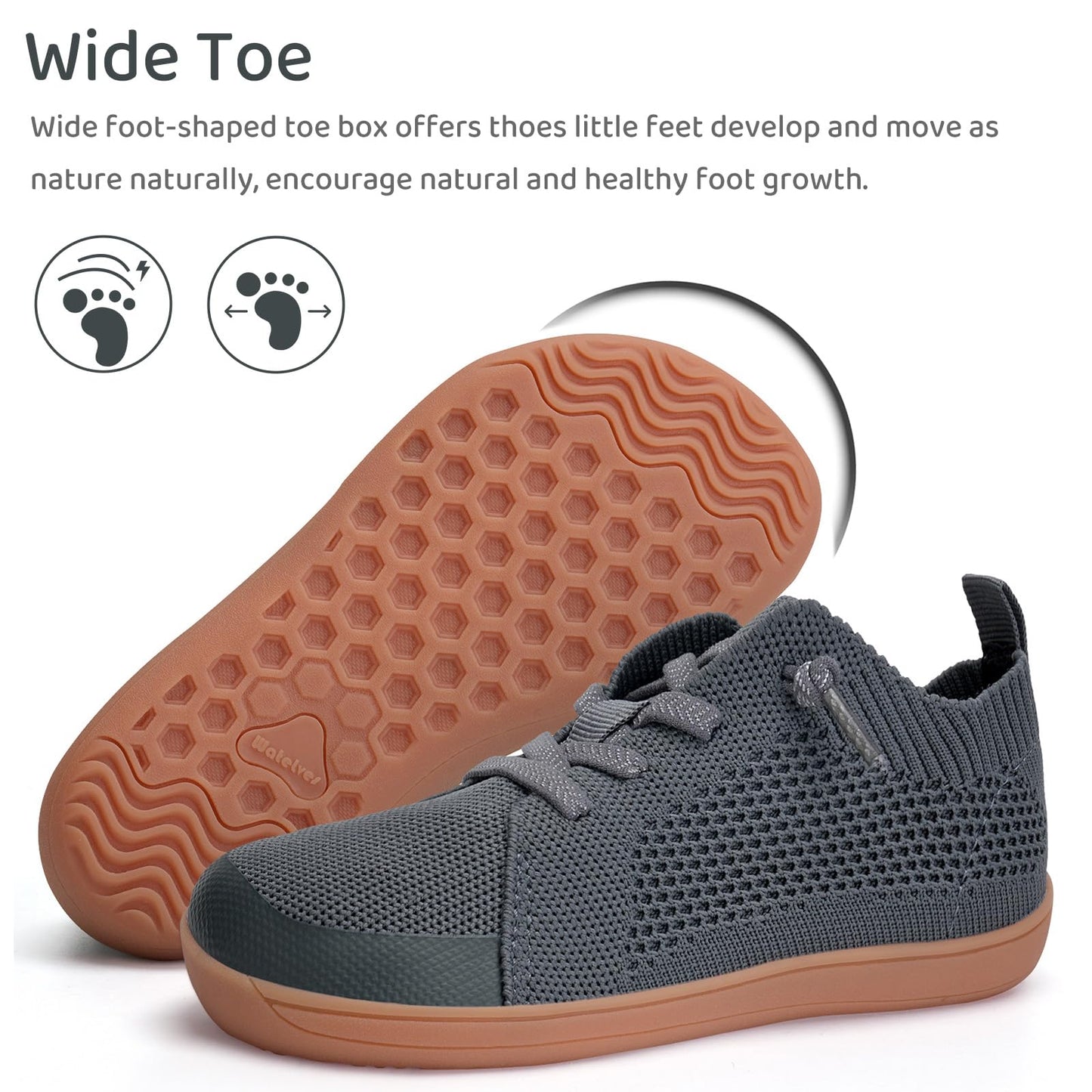 Toddler Little Kids Wide Barefoot Shoes Boys Girls Minimalist Sneakers