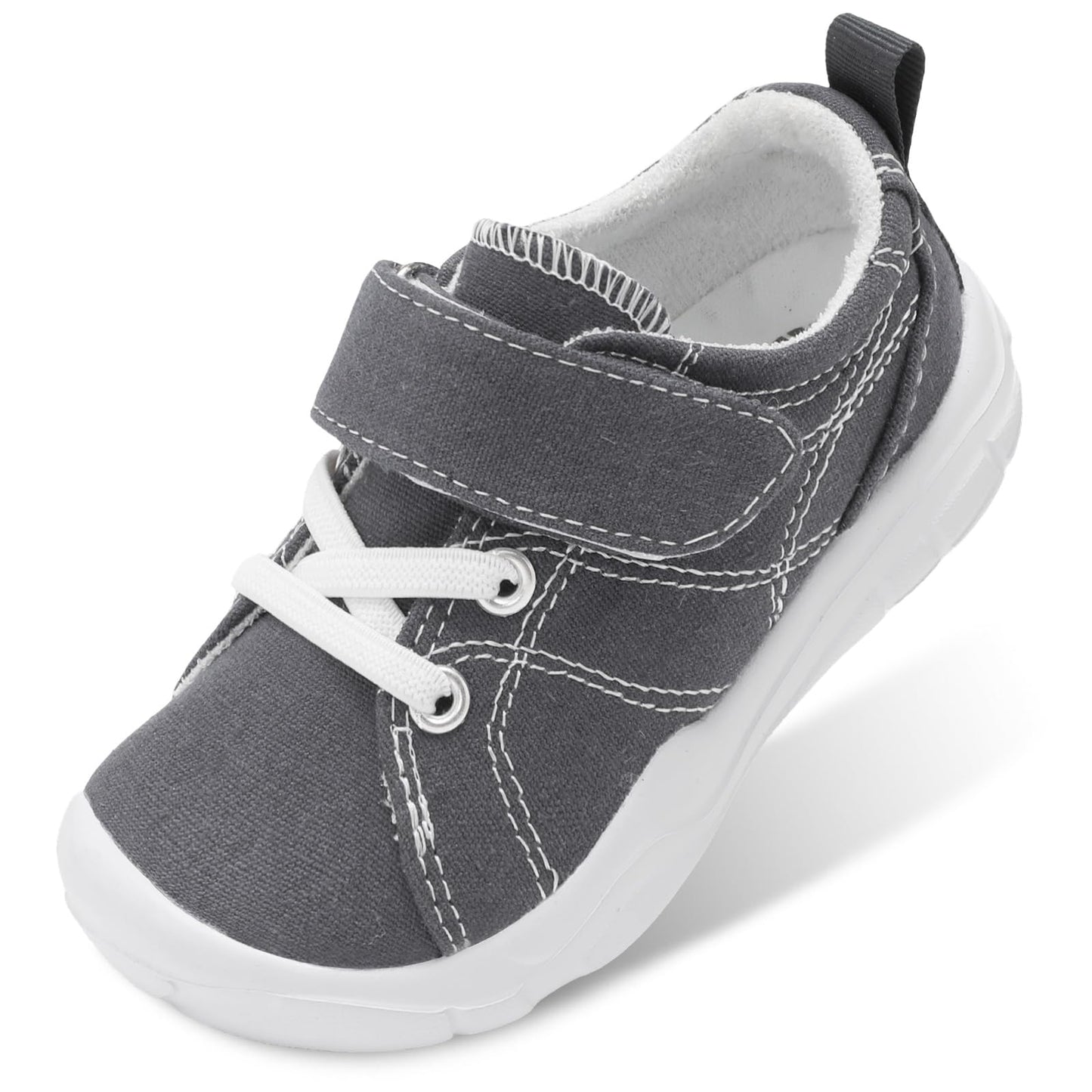 Kids Canvas Shoes Running Shoes for Girls Boys Wide Toe Box Barefoot Toddler Sneakers