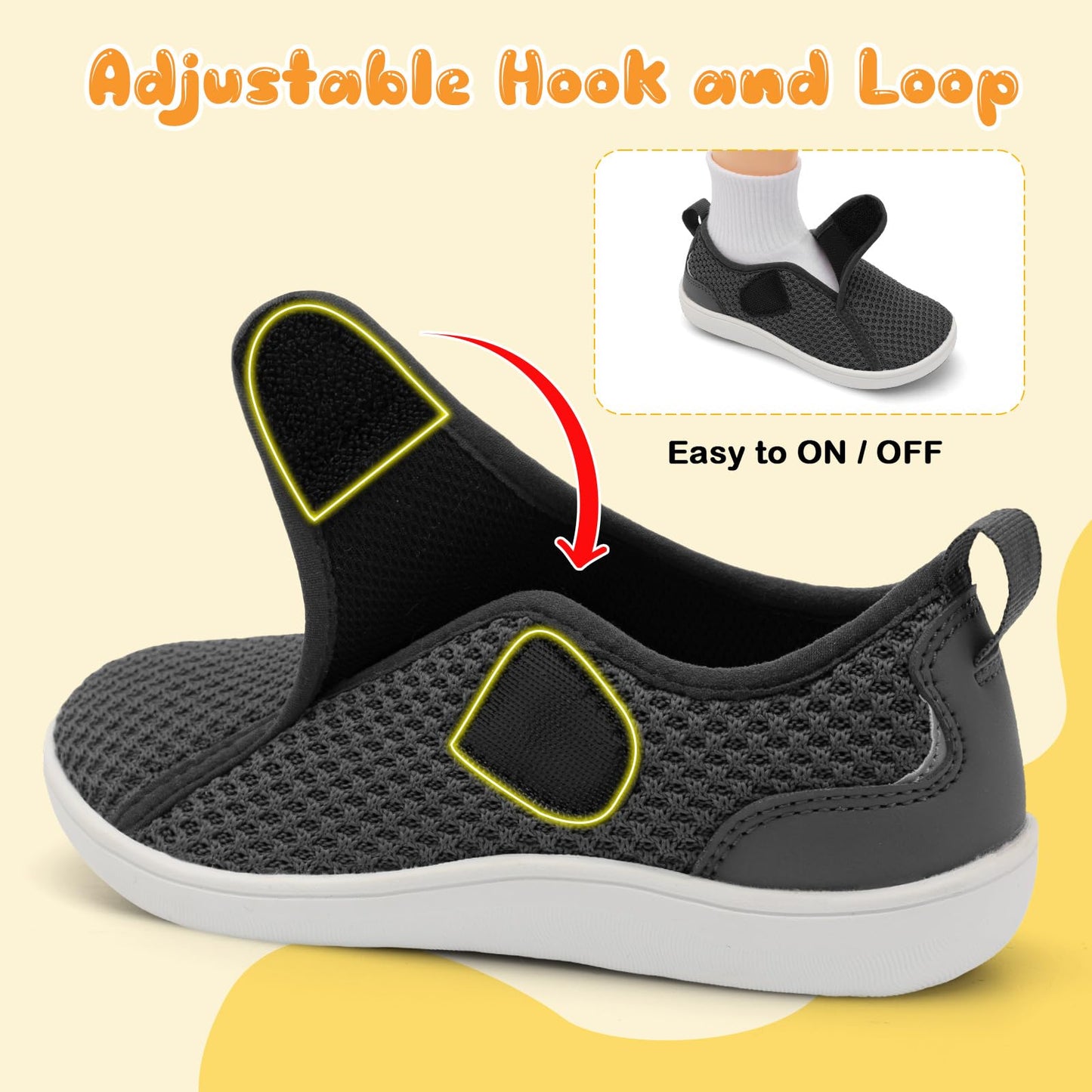 Toddler Shoes Boys Girls Wide Barefoot Shoes