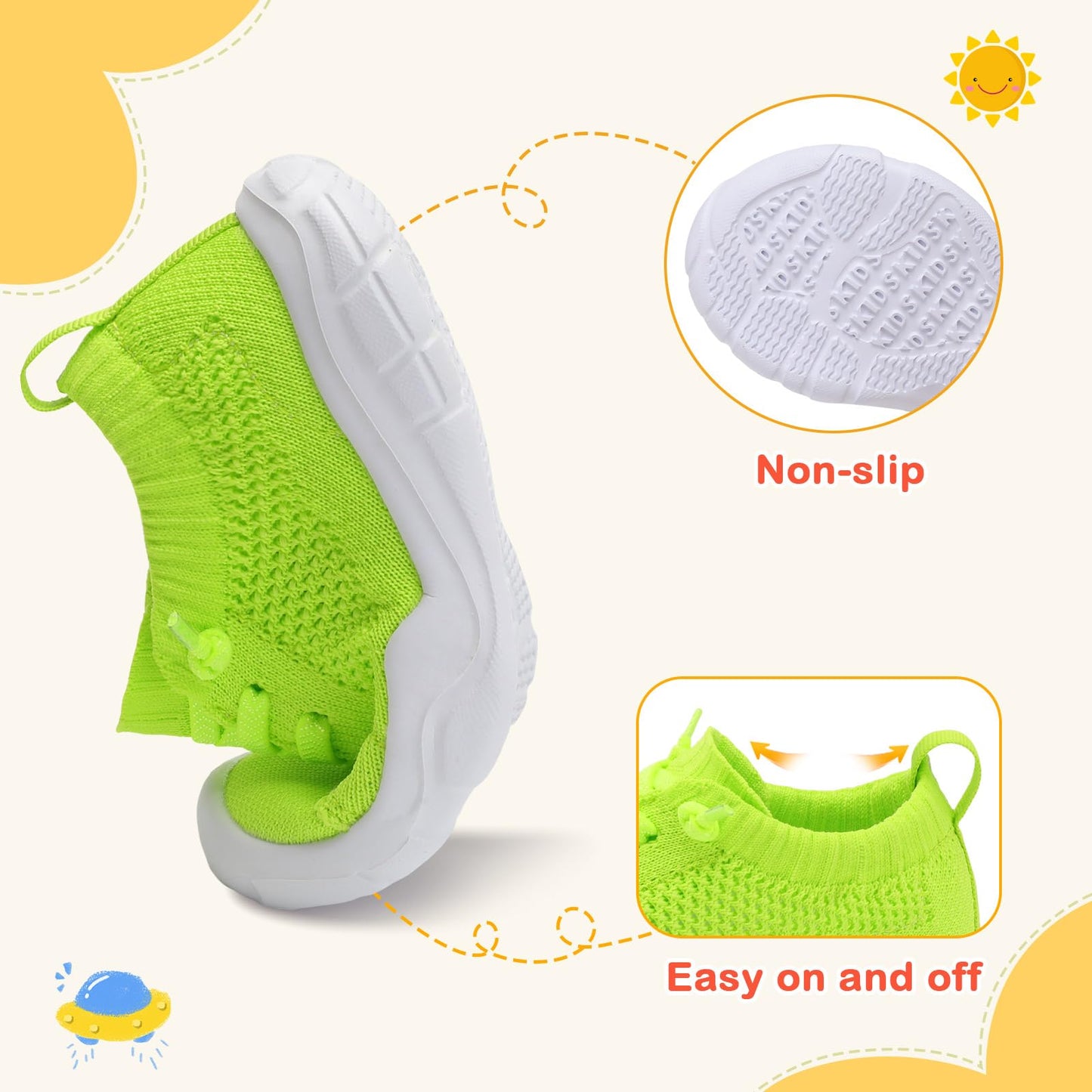 Toddler Shoes Boys Girls Barefoot Shoes Kids Breathable Sneakers