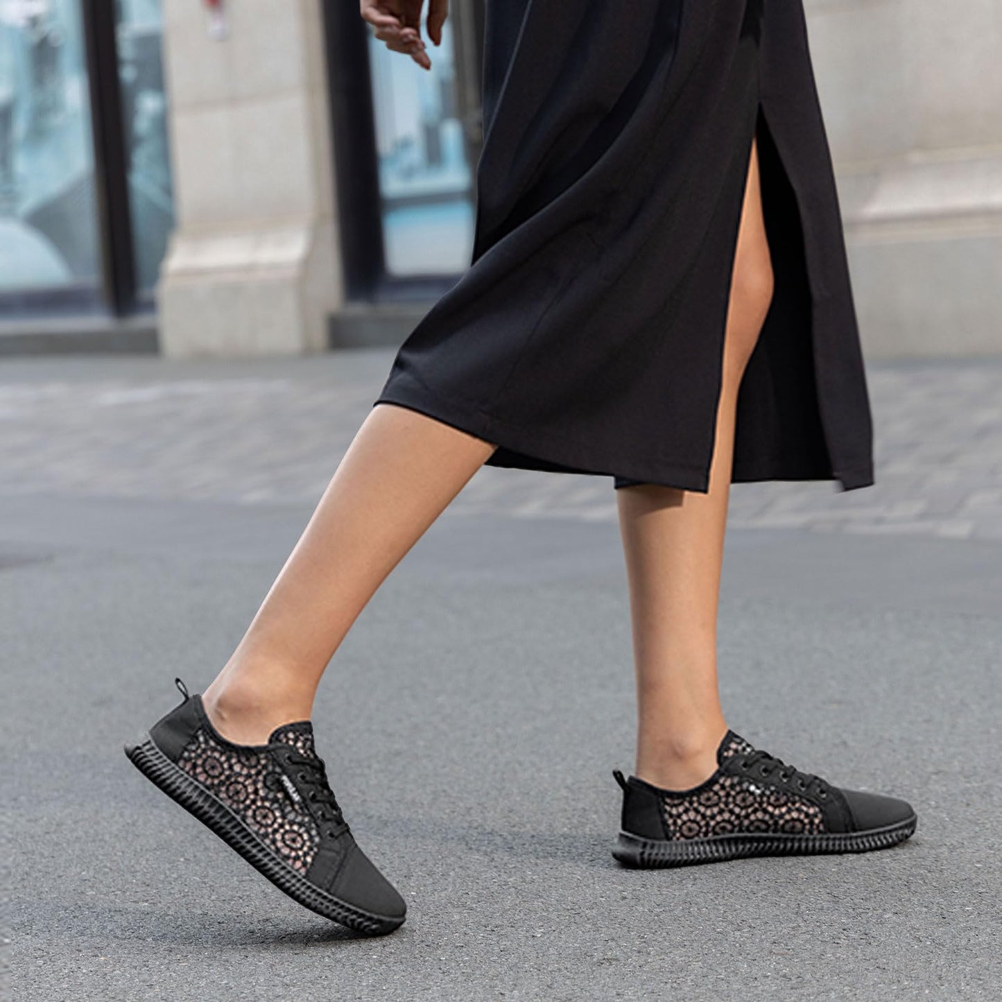 Wide Toe Box Shoes Zero Drop Non Slip Extra Wide Width Fashion Sneakers Ultra Light Breathable Walking Shoes Casual Sneakers for Travel Work Trainers