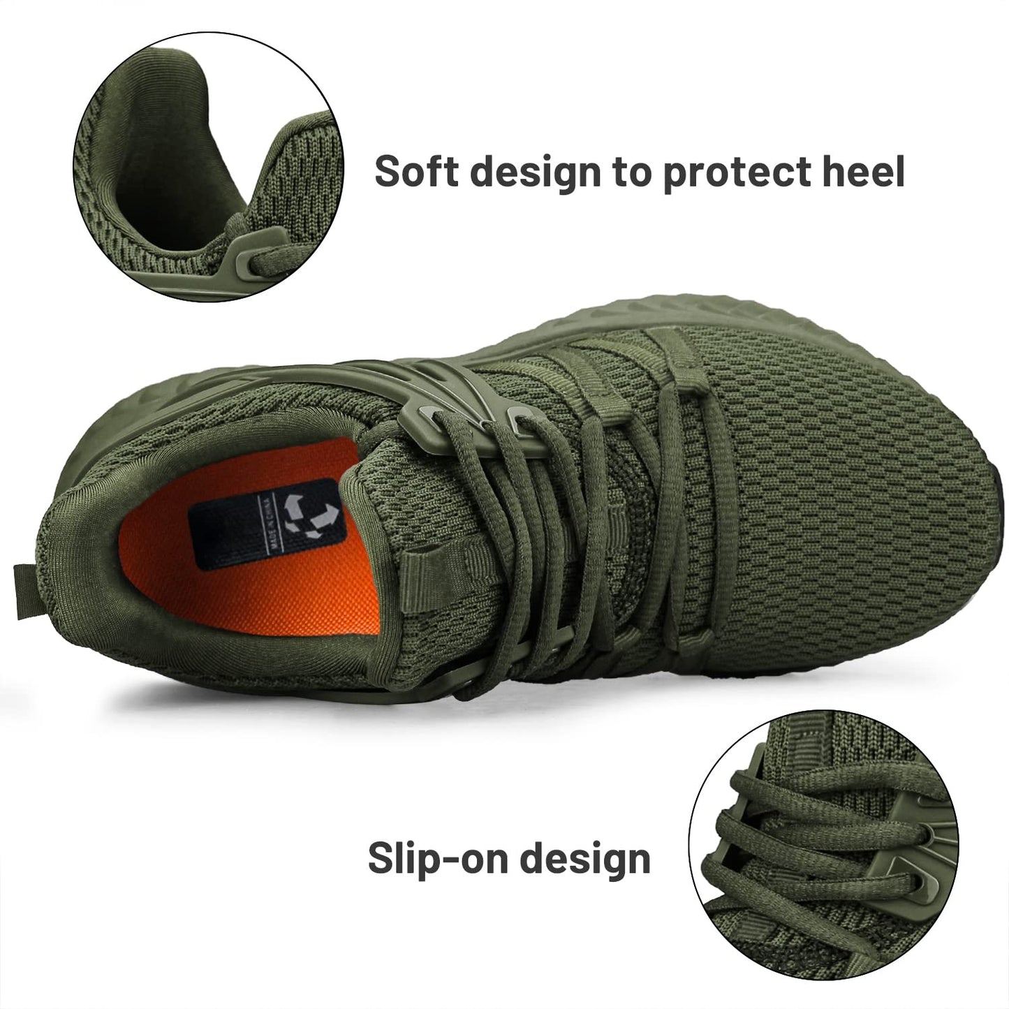 Womens Slip On Sneakers Women Walking Tennis Shoes