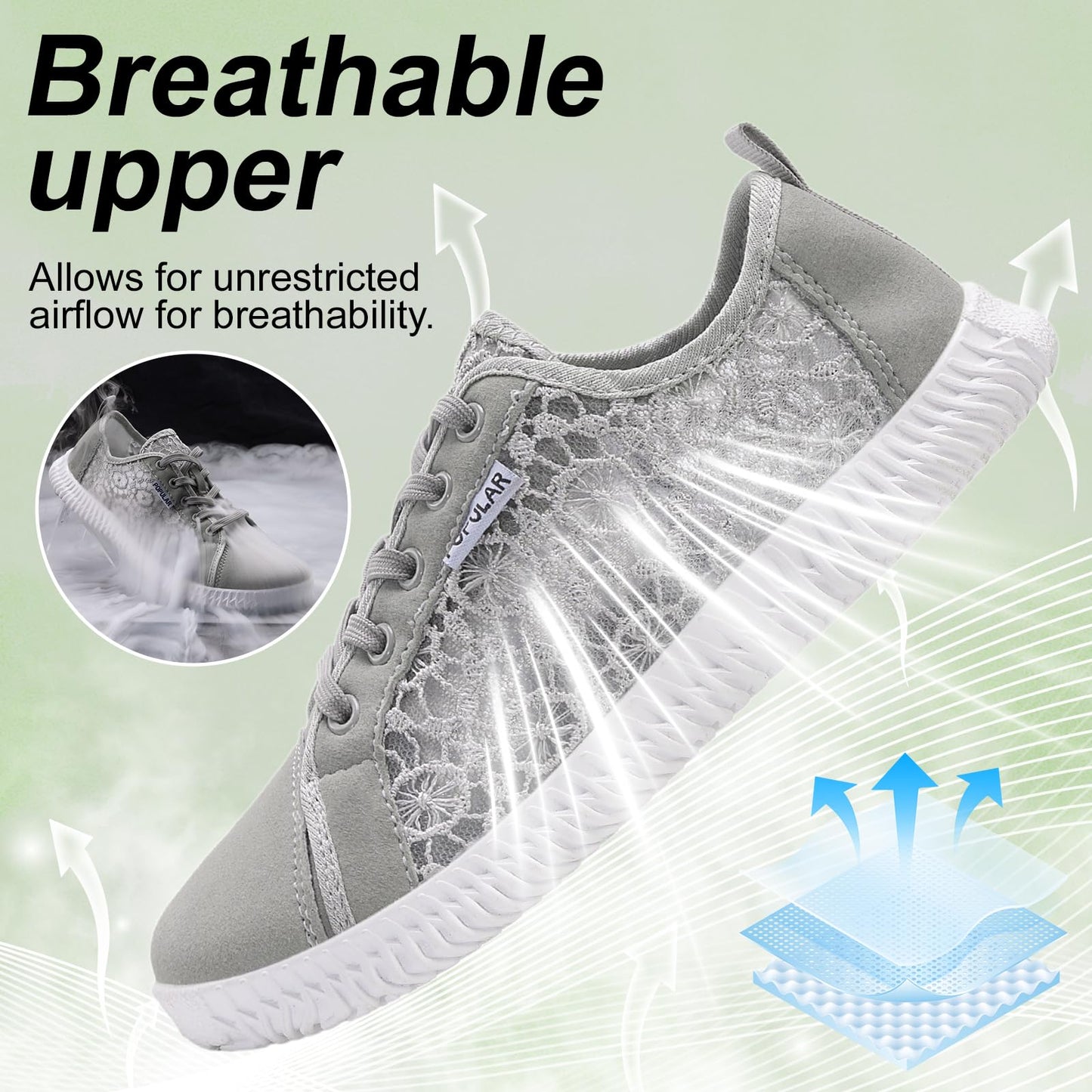 Wide Toe Box Shoes Zero Drop Non Slip Extra Wide Width Fashion Sneakers Ultra Light Breathable Walking Shoes Casual Sneakers for Travel Work Trainers
