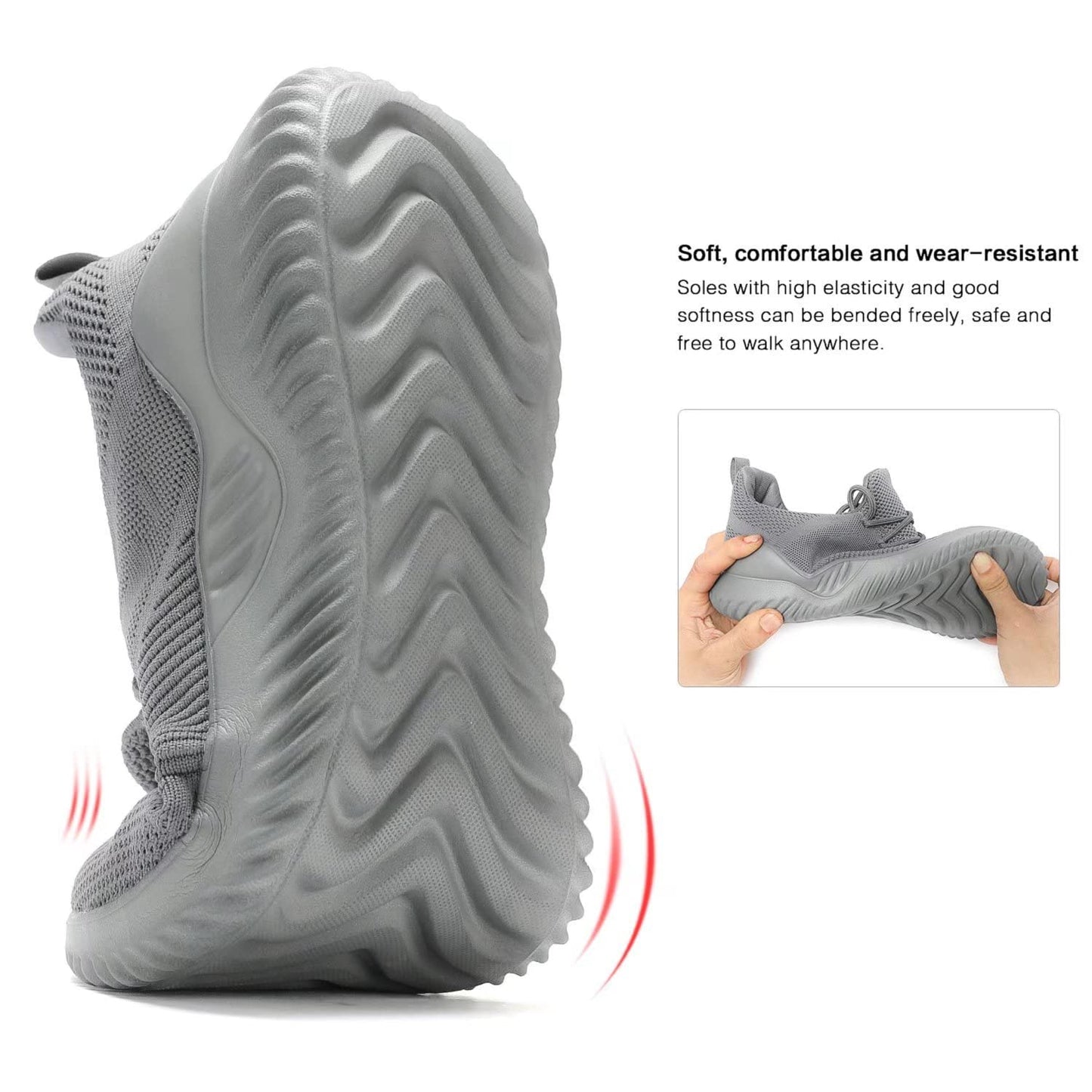 Non Slip Running Shoes Ultra Light Breathable Casual Walking Shoes