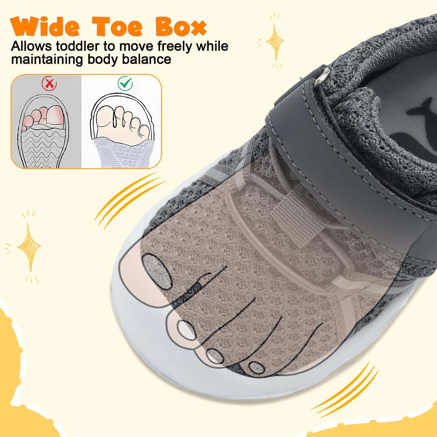 Toddler Sneakers Wide Toddler Shoes Boys Girls Tennis Shoes