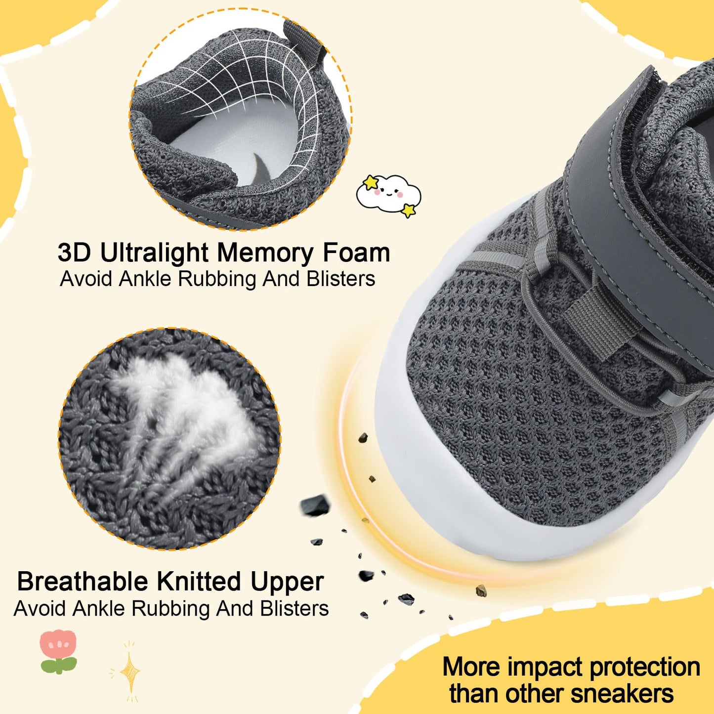 Toddler Sneakers Wide Toddler Shoes Boys Girls Tennis Shoes