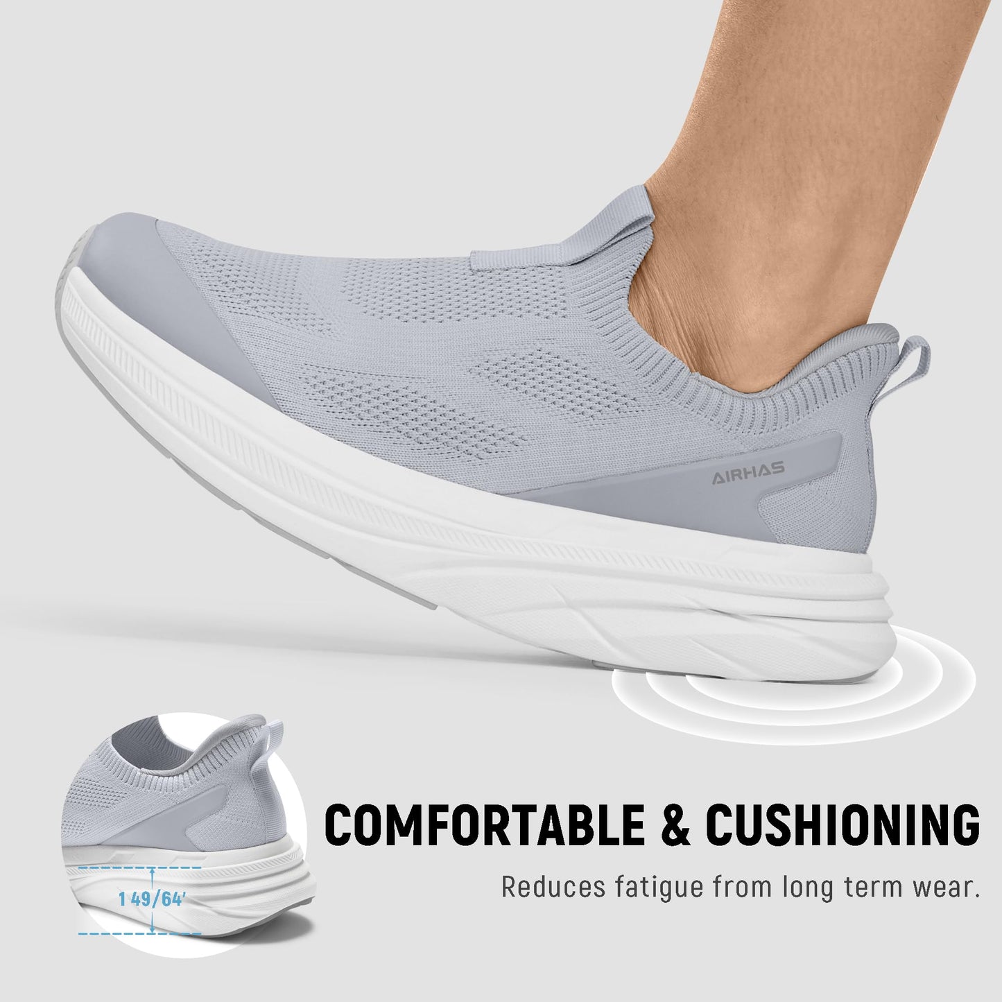 Wide Toe Box Walking Shoes Slip On Breathable Sneakers for Women