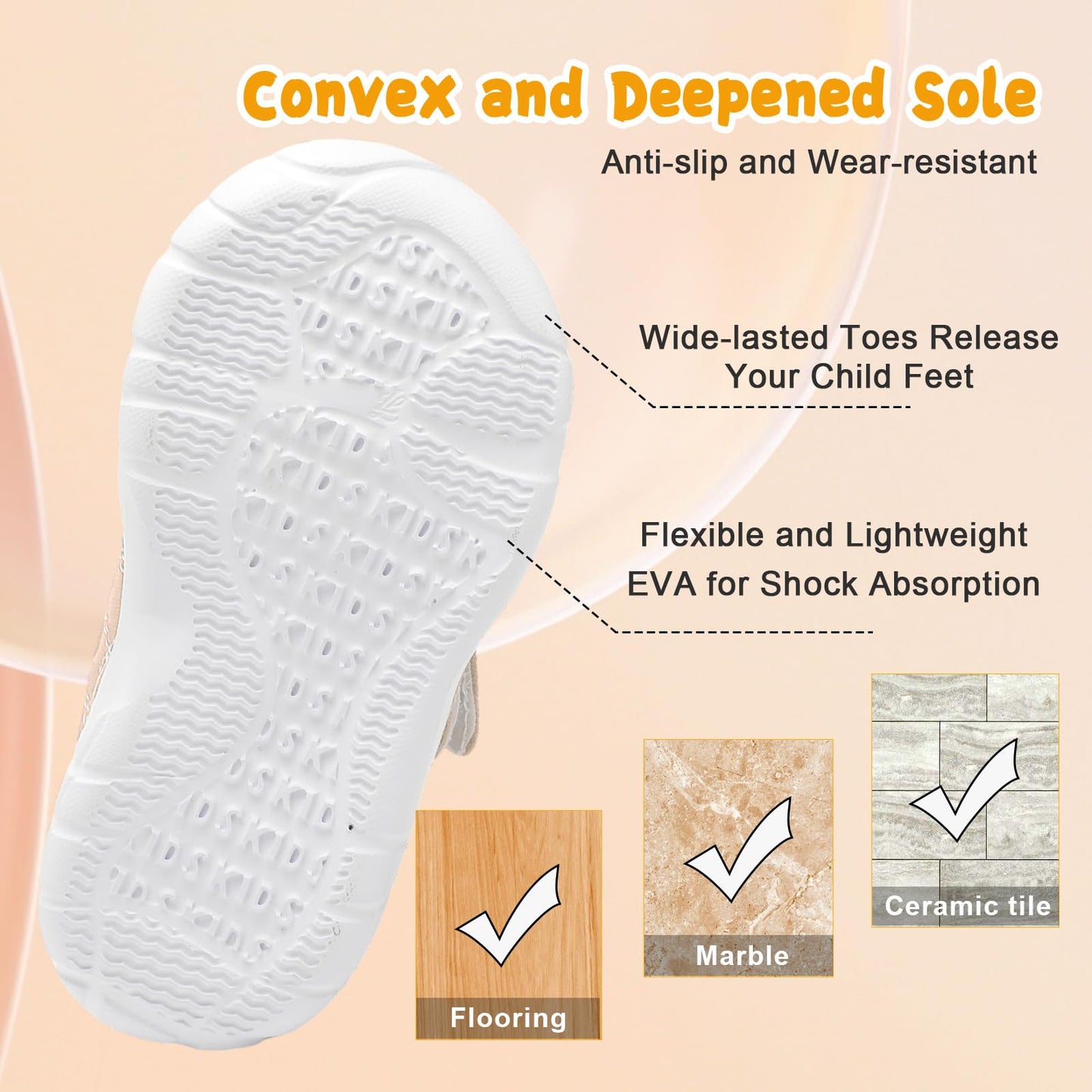 Kids Canvas Shoes Running Shoes for Girls Boys Wide Toe Box Barefoot Toddler Sneakers