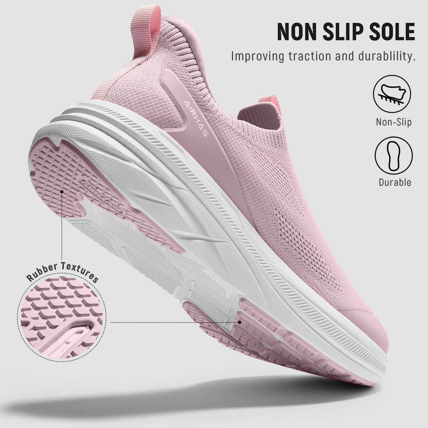 Wide Toe Box Walking Shoes Slip On Breathable Sneakers for Women