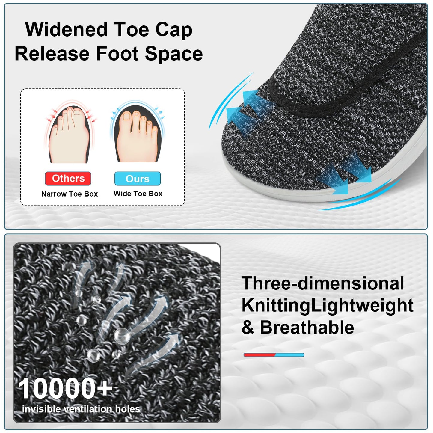 Womens Walking Shoes Comfortable Wide Diabetic Shoes