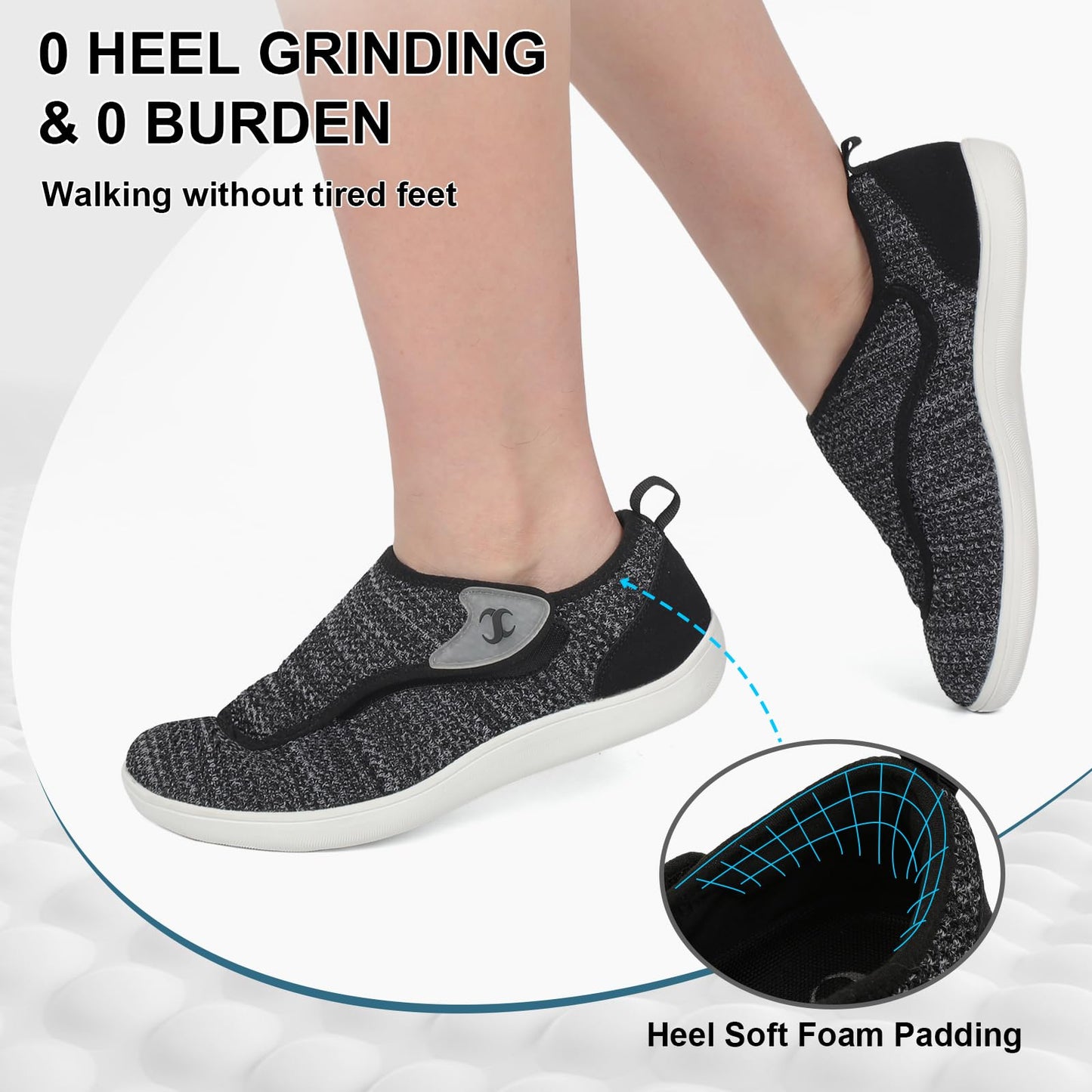 Womens Walking Shoes Comfortable Wide Diabetic Shoes