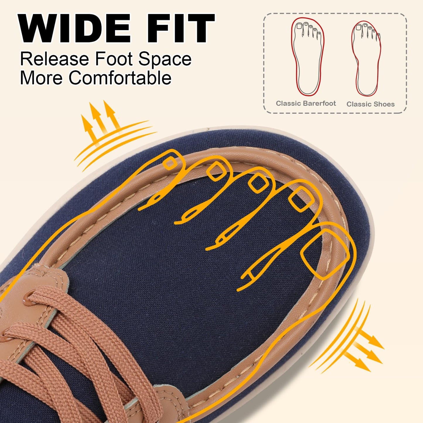 Womens Walking Shoes Barefoot Running Shoes Wide Toe Zero Drop Tennis Sneakers