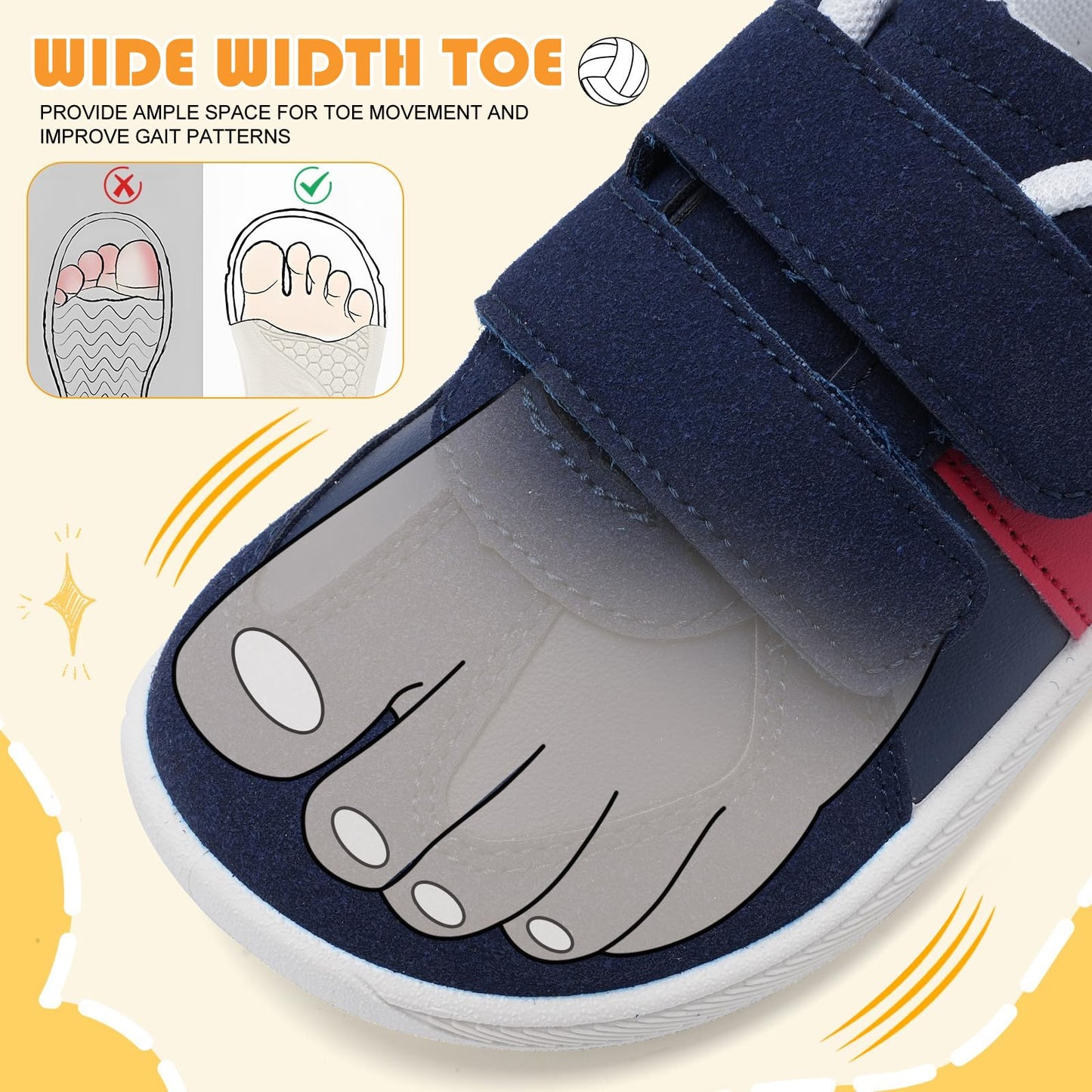Wide Toe Box Shoes Toddler Barefoot Shoes