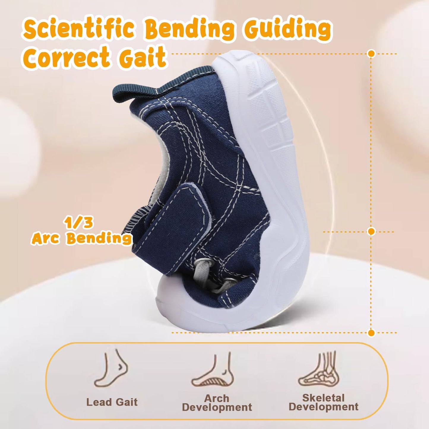 Kids Canvas Shoes Running Shoes for Girls Boys Wide Toe Box Barefoot Toddler Sneakers