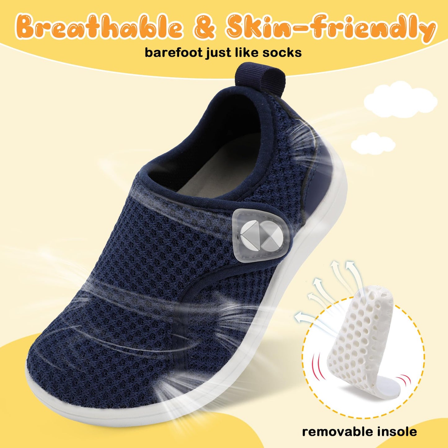 Toddler Shoes Boys Girls Wide Barefoot Shoes