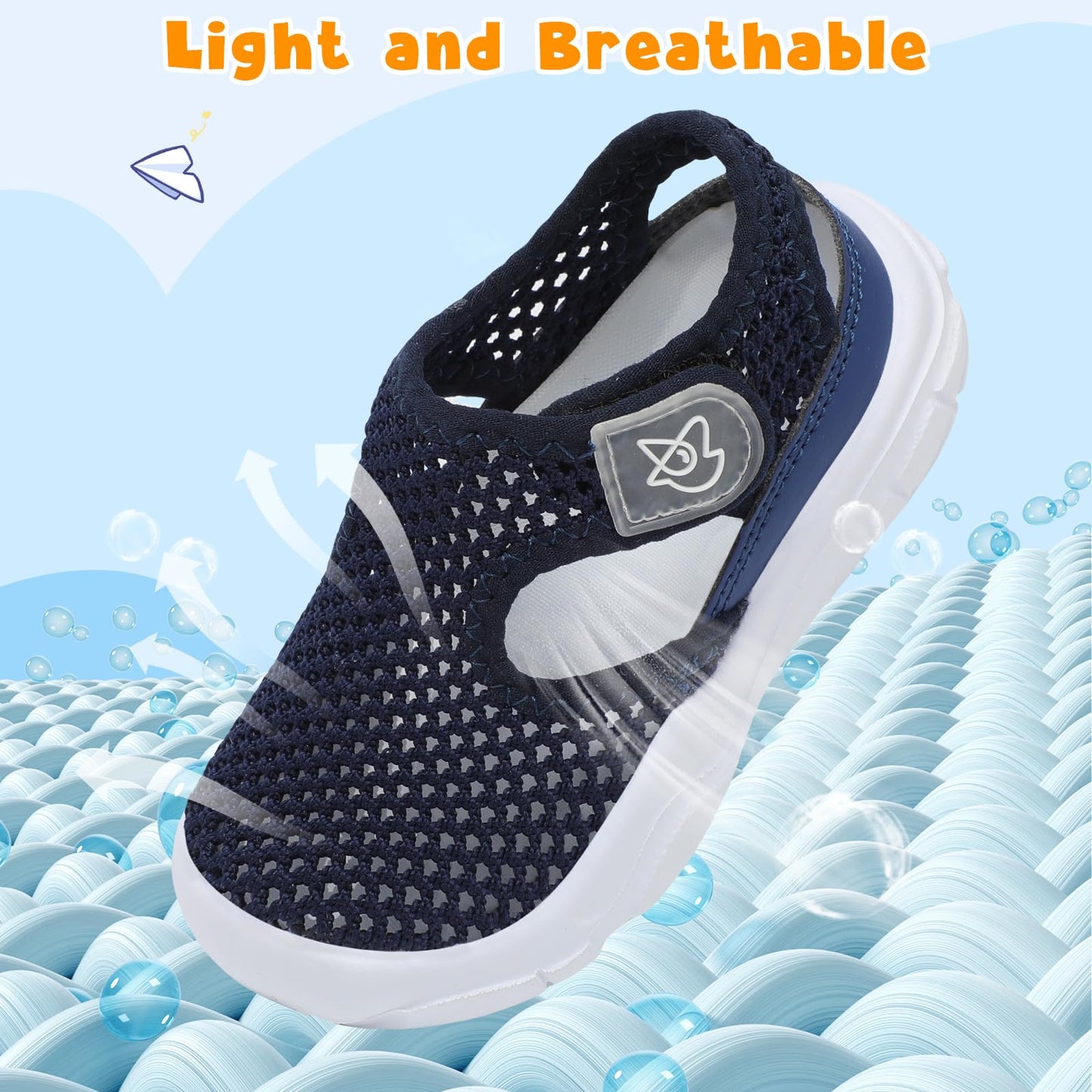 Toddler Sandals Boys Girls Wide Sandals Kids Water Sandal Shoes Lightweight Barefoot Summer Shoes for Beach Swim