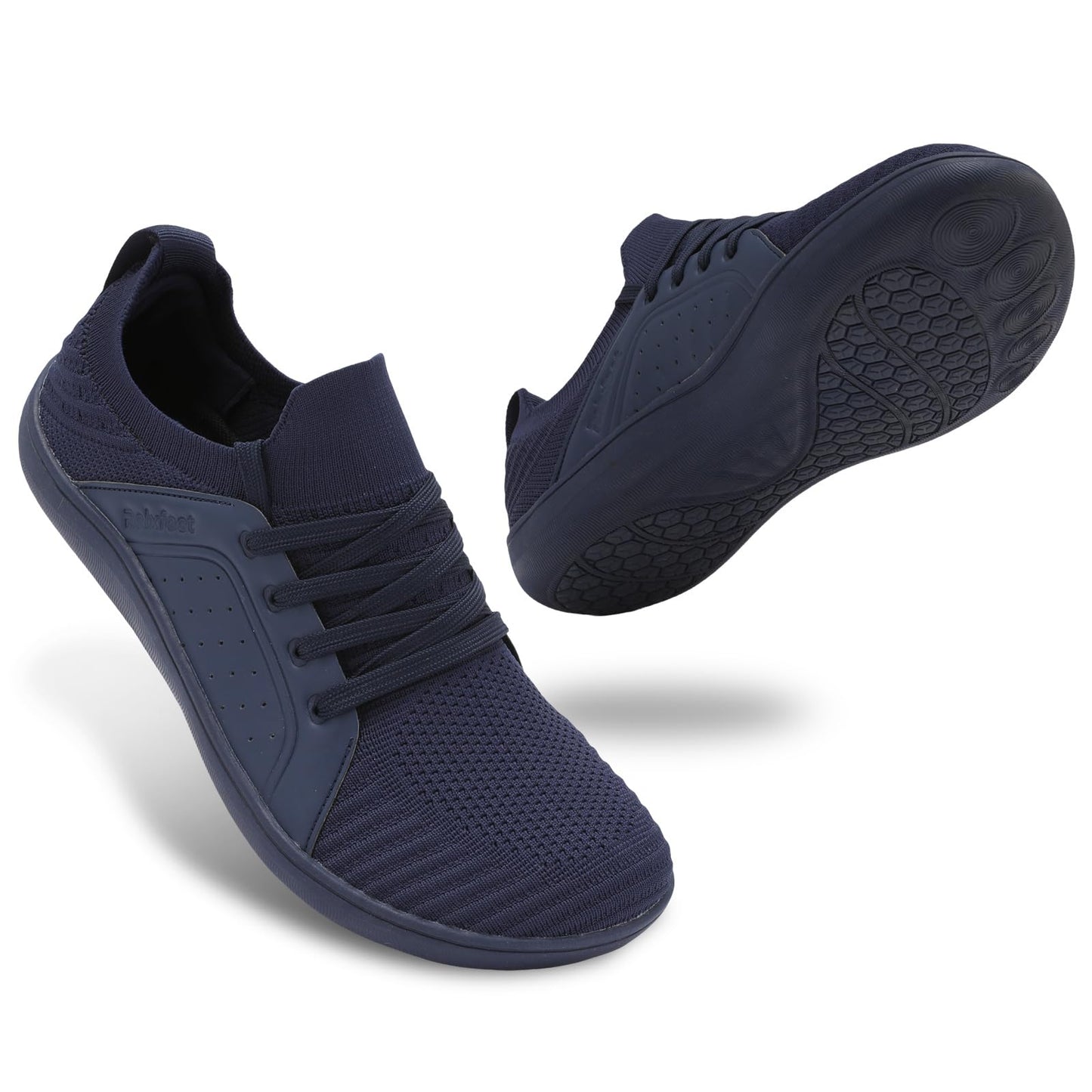 relxfeet Men's Barefoot Shoes Minimalist Cross-Trainer Shoes Wide Toe Walking Shoes