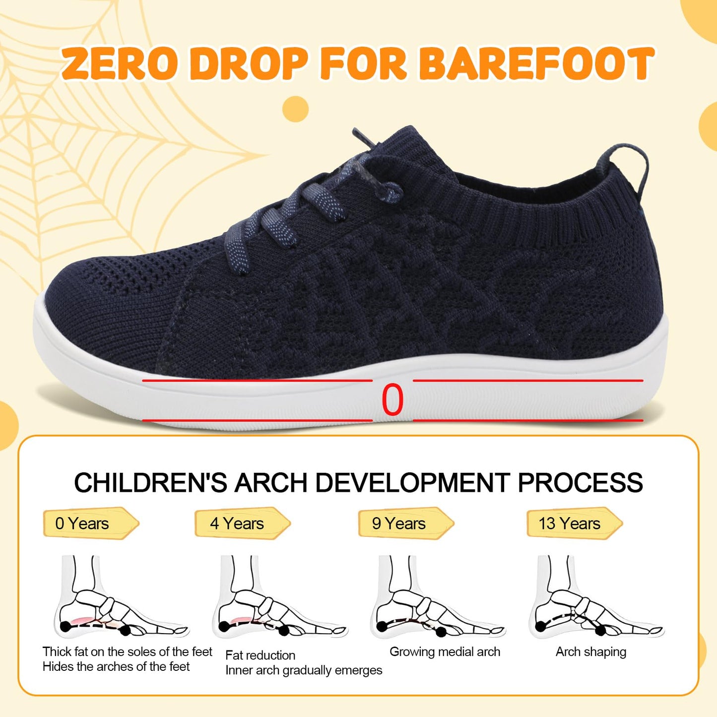Toddler Shoes Girls Boys Wide Barefoot Shoes