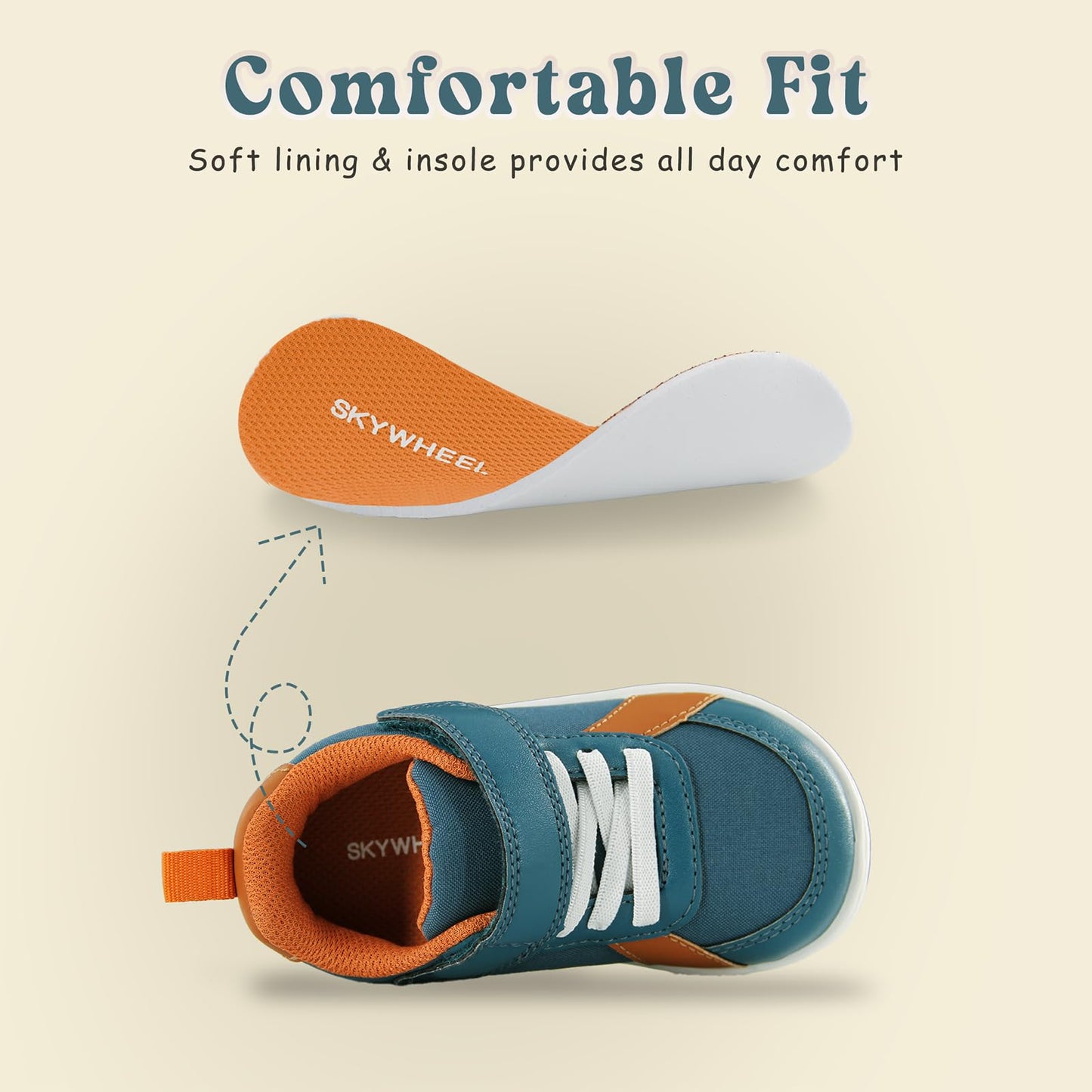 Toddler Wide Toe Box Barefoot Shoes Boys Sneakers