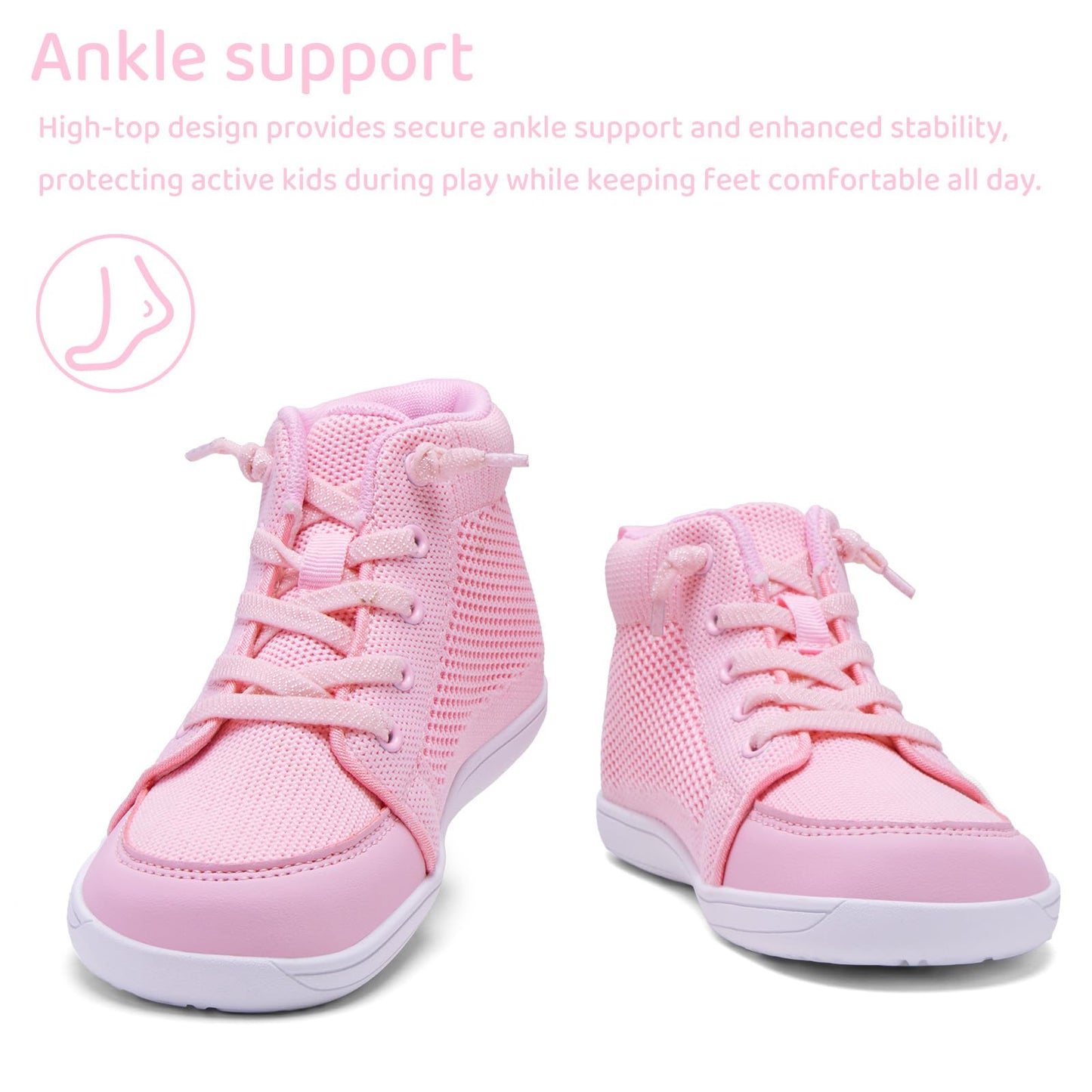 Toddler Little Kids Wide Barefoot Shoes Girls Boys Lightweight Boots