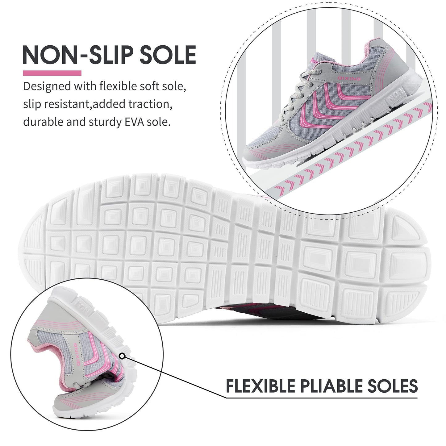 Womens Sneakers Fashion Walking Casual Lightweight Tennis Shoes