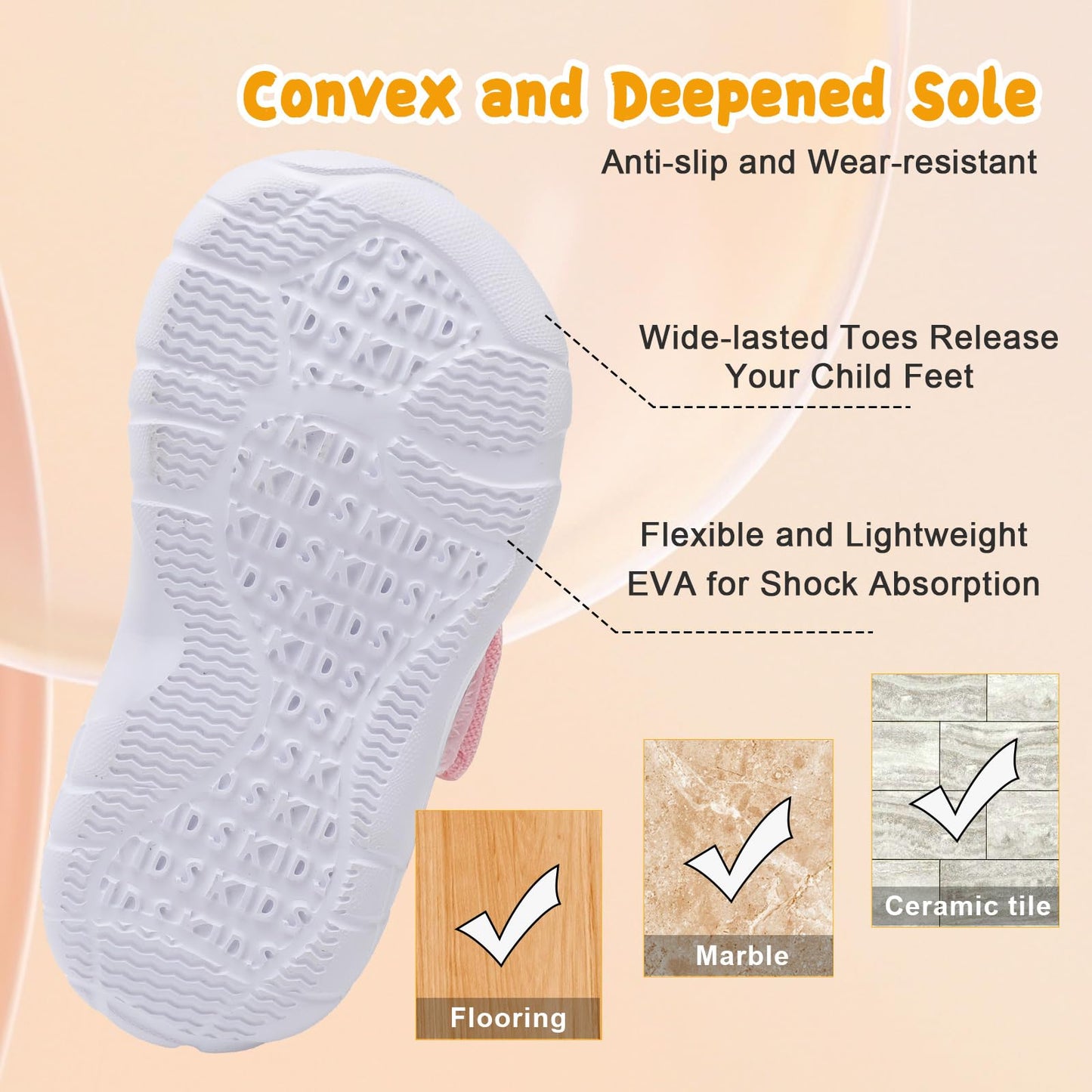 Kids Canvas Shoes Running Shoes for Girls Boys Wide Toe Box Barefoot Toddler Sneakers