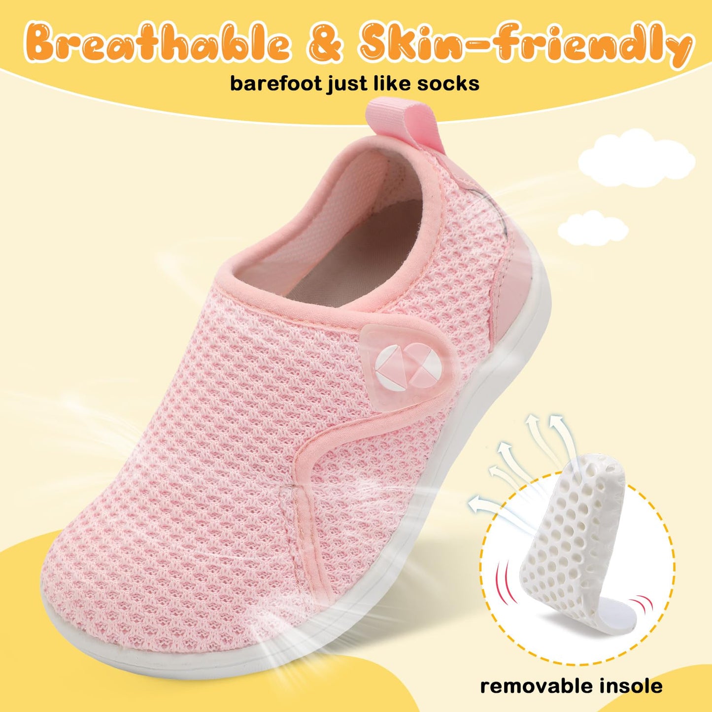 Toddler Shoes Boys Girls Wide Barefoot Shoes