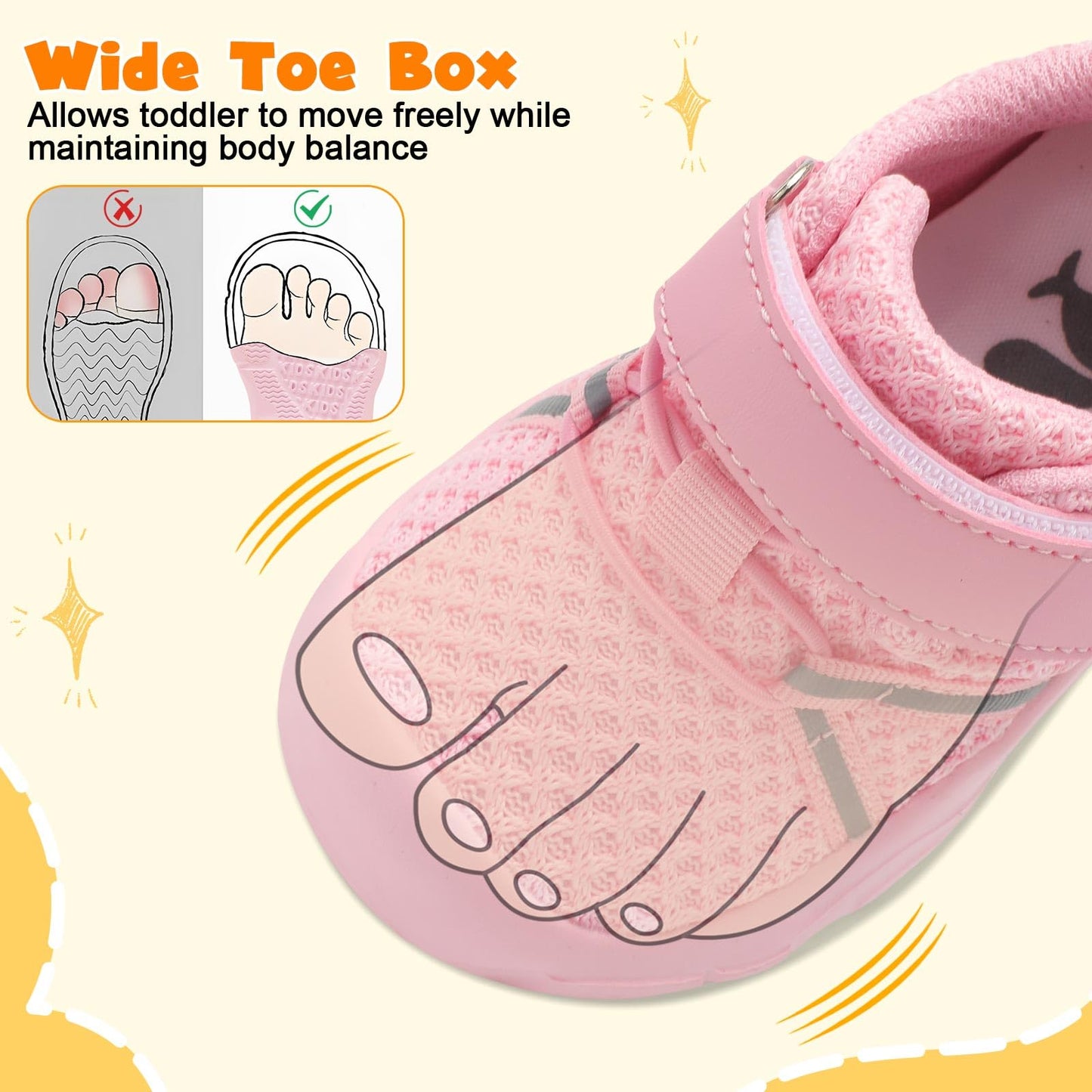 Toddler Sneakers Wide Toddler Shoes Boys Girls Tennis Shoes