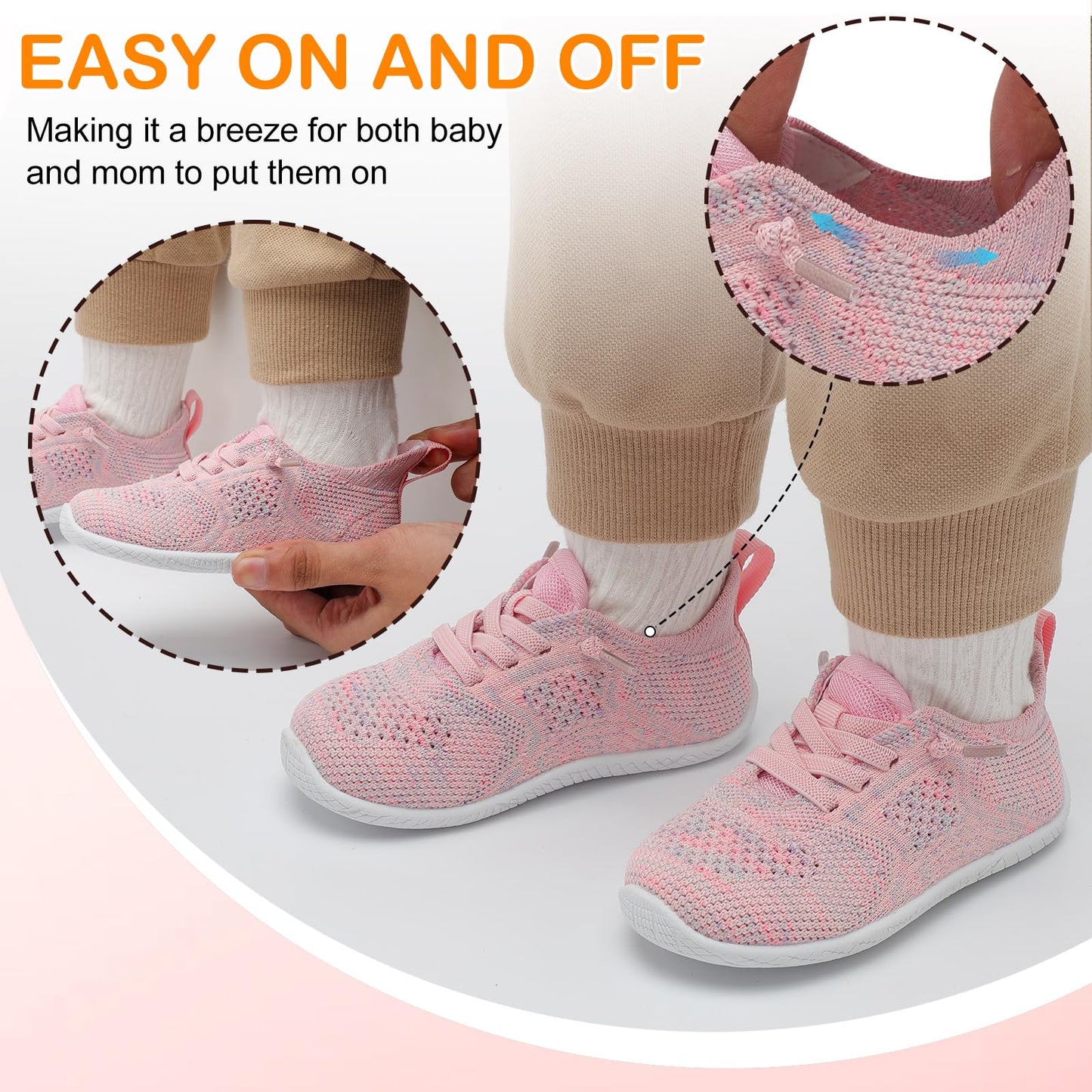 Toddler Barefoot Boys Girls Tennis Shoes