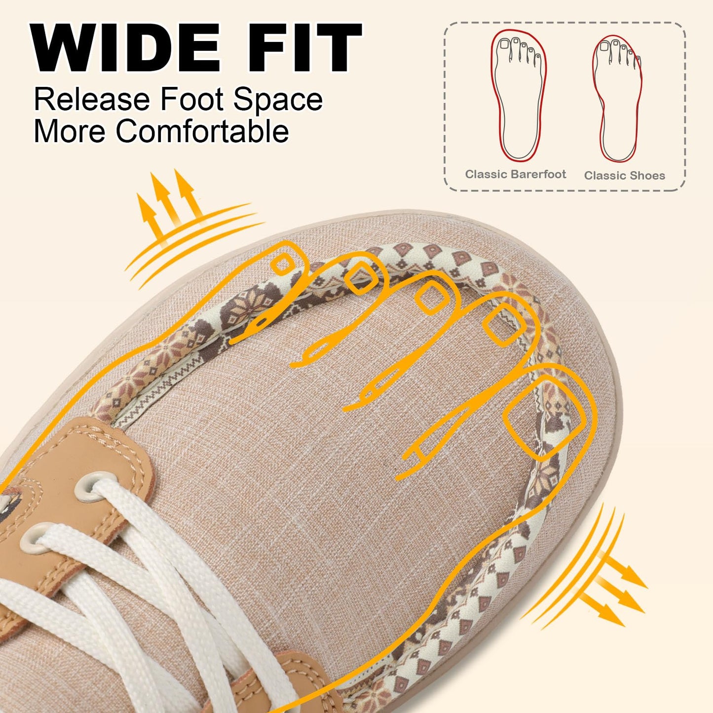 Womens Walking Shoes Barefoot Running Shoes Wide Toe Zero Drop Tennis Sneakers