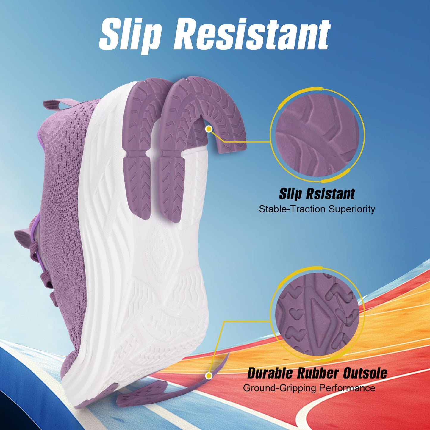 Wide Toe Box Shoes Women Sneakers Extra Wide Width Arch Support