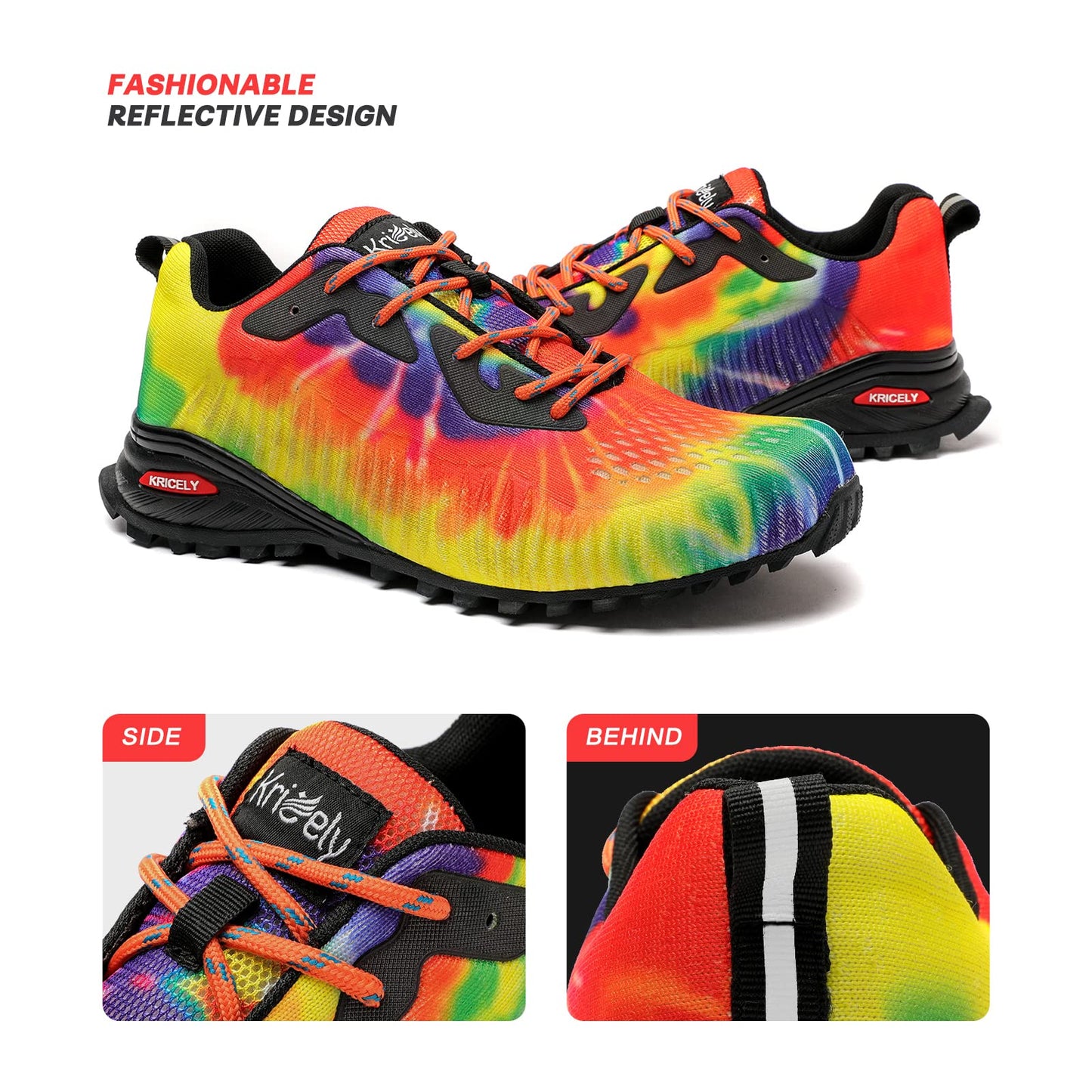 Men's Trail Running Shoes Fashion Walking Hiking Sneakers for Men Tennis