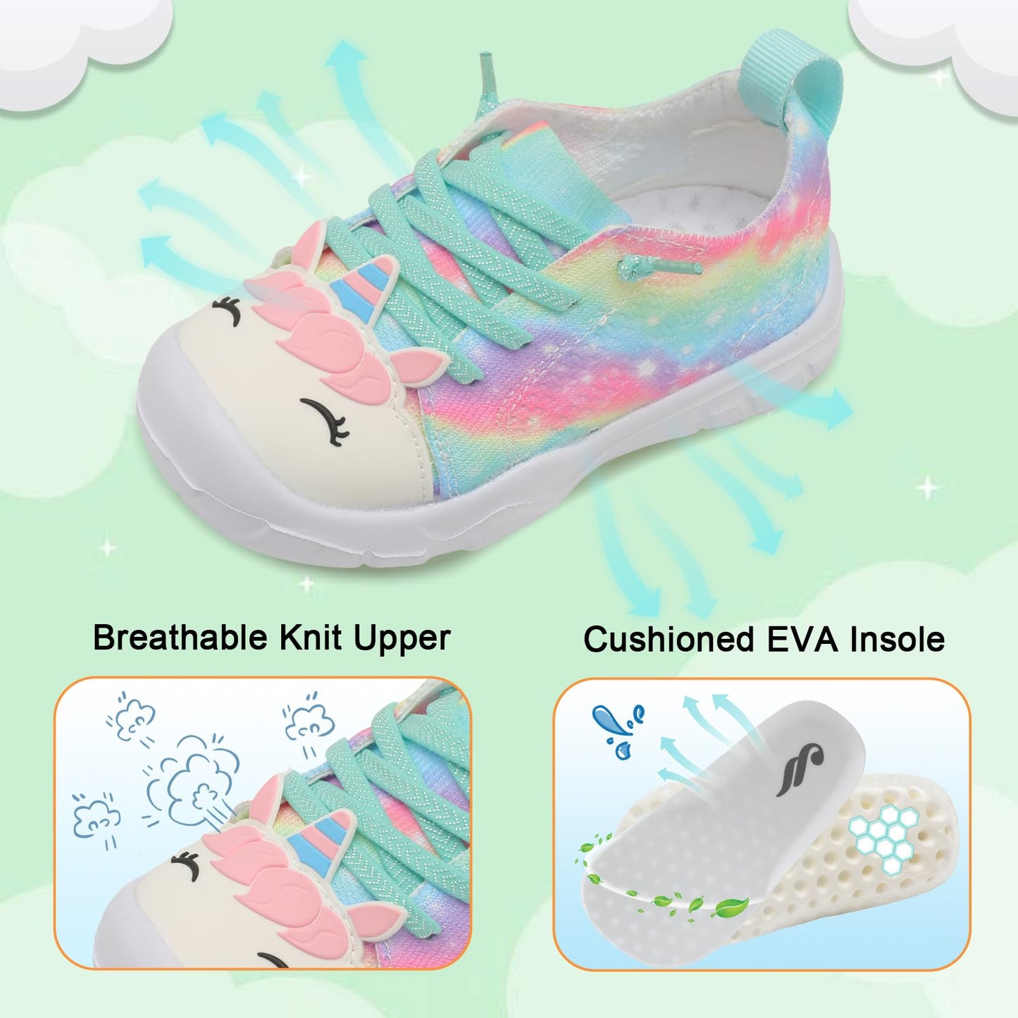 Toddler Shoes for Boys Girls Slip on Sneakers Wide Toe Walking Shoes