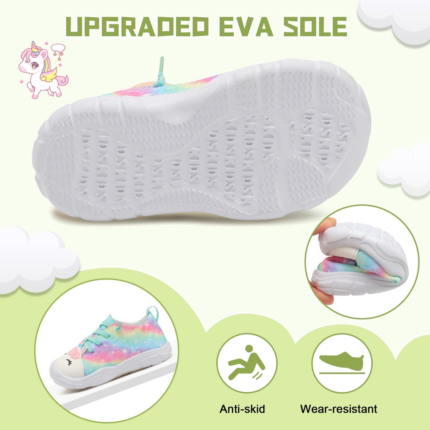 Toddler Shoes for Boys Girls Slip on Sneakers Wide Toe Walking Shoes