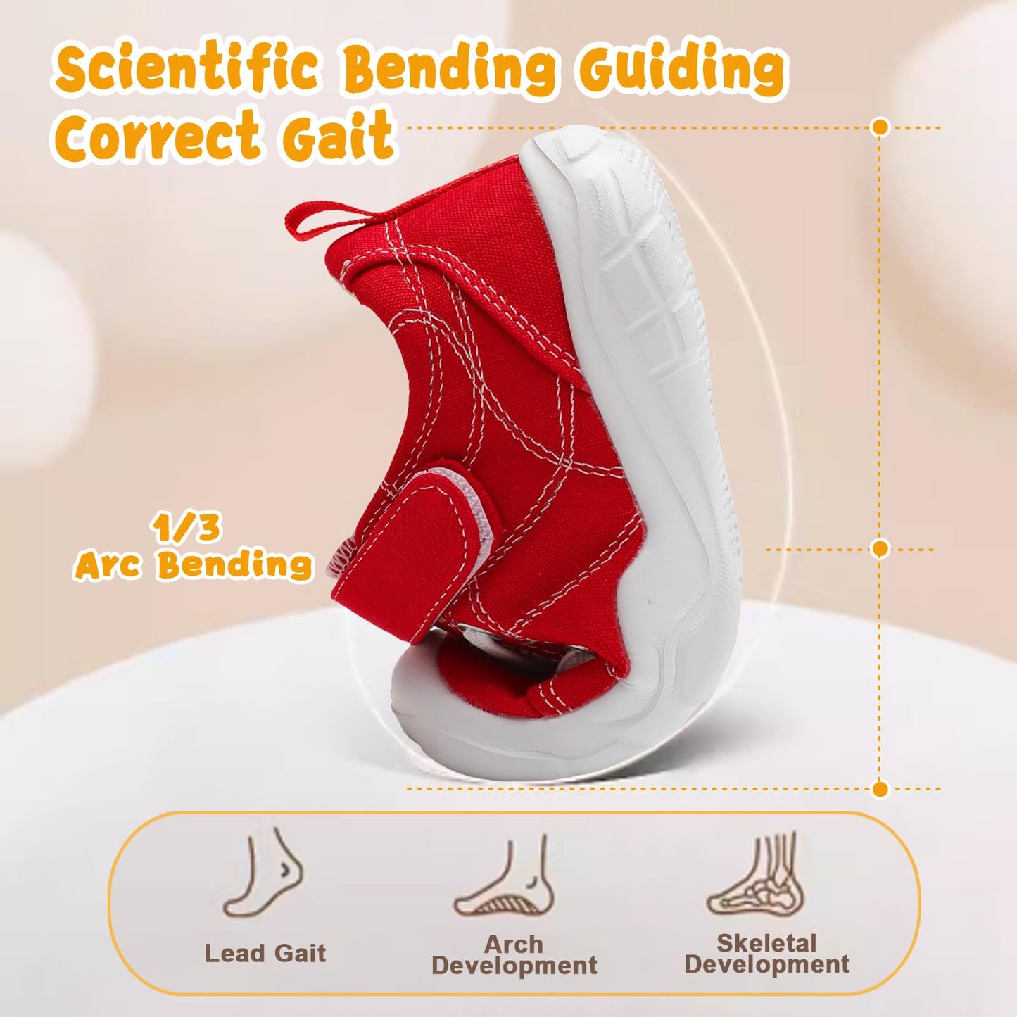 Kids Canvas Shoes Running Shoes for Girls Boys Wide Toe Box Barefoot Toddler Sneakers