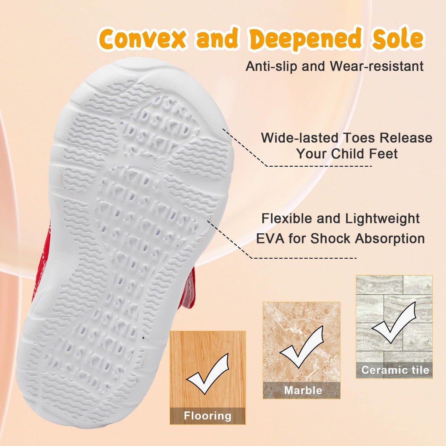 Kids Canvas Shoes Running Shoes for Girls Boys Wide Toe Box Barefoot Toddler Sneakers