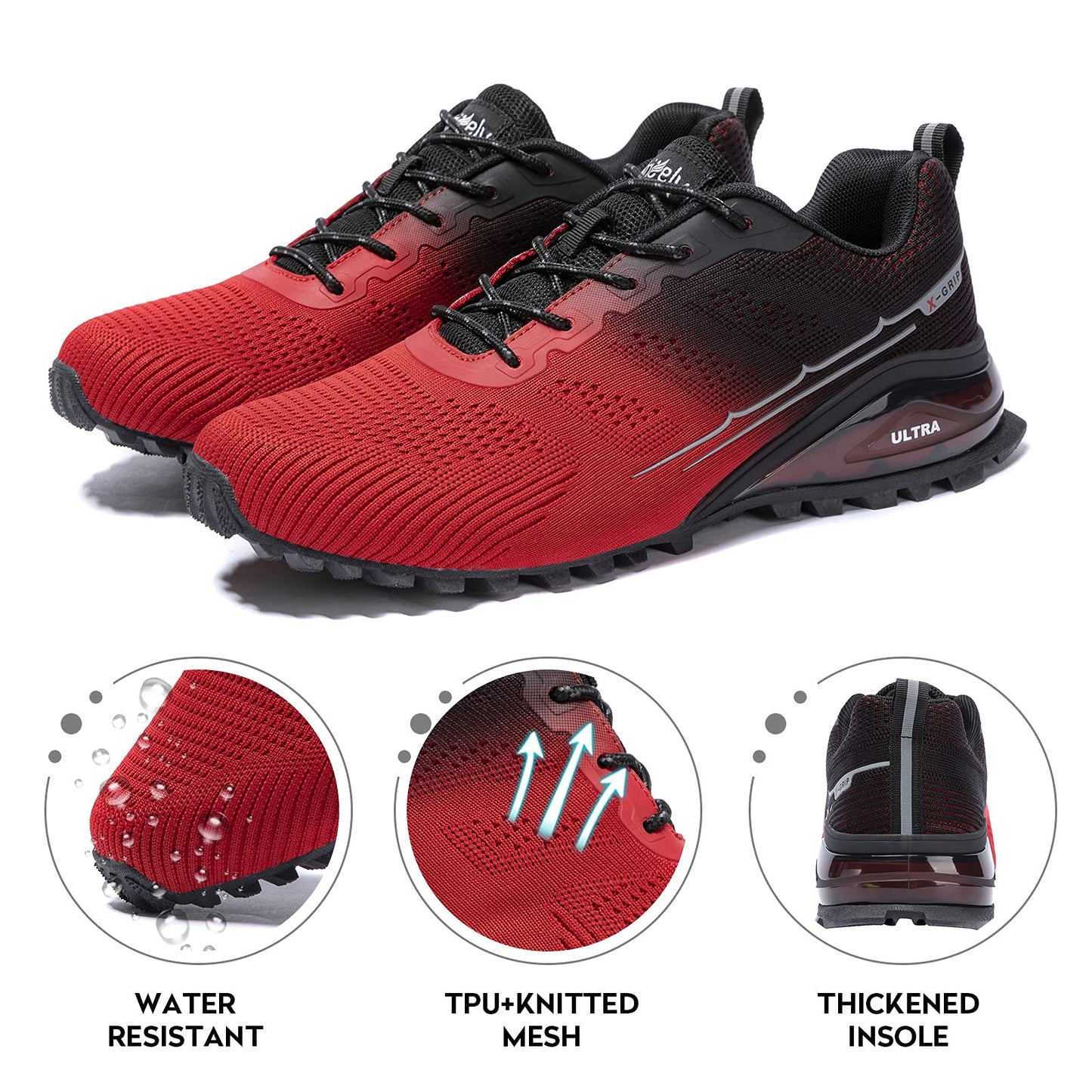 Men's Trail Running Shoes Fashion Walking Hiking Sneakers for Men Tennis