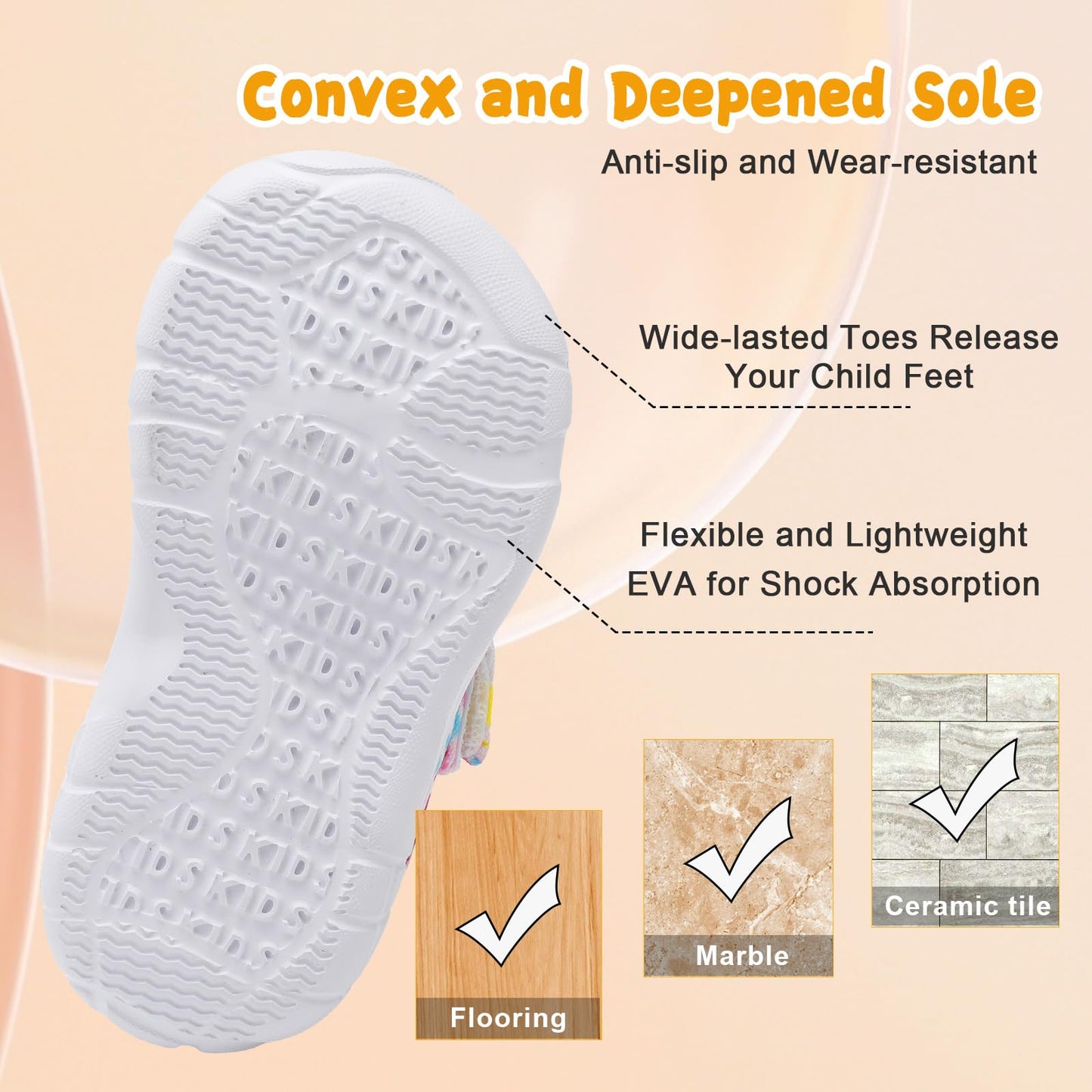 Kids Canvas Shoes Running Shoes for Girls Boys Wide Toe Box Barefoot Toddler Sneakers