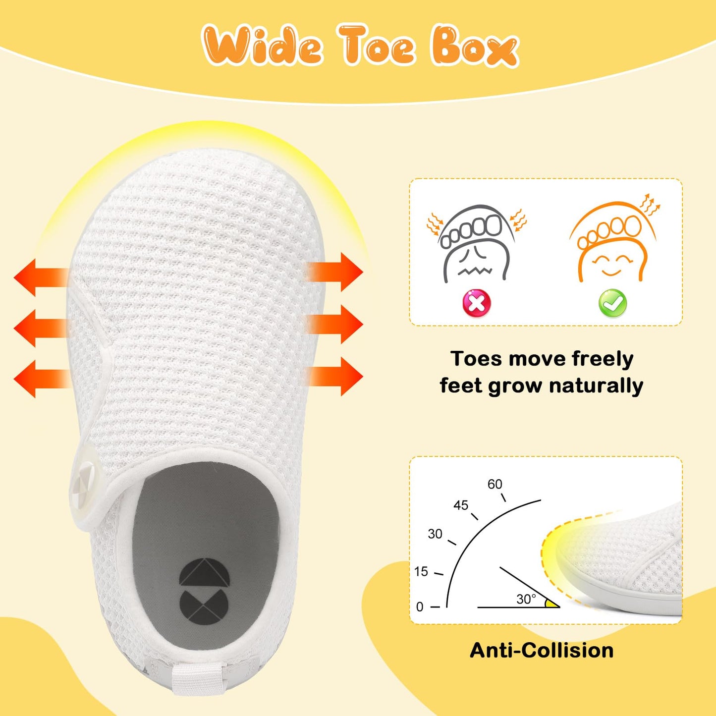 Toddler Shoes Boys Girls Wide Barefoot Shoes