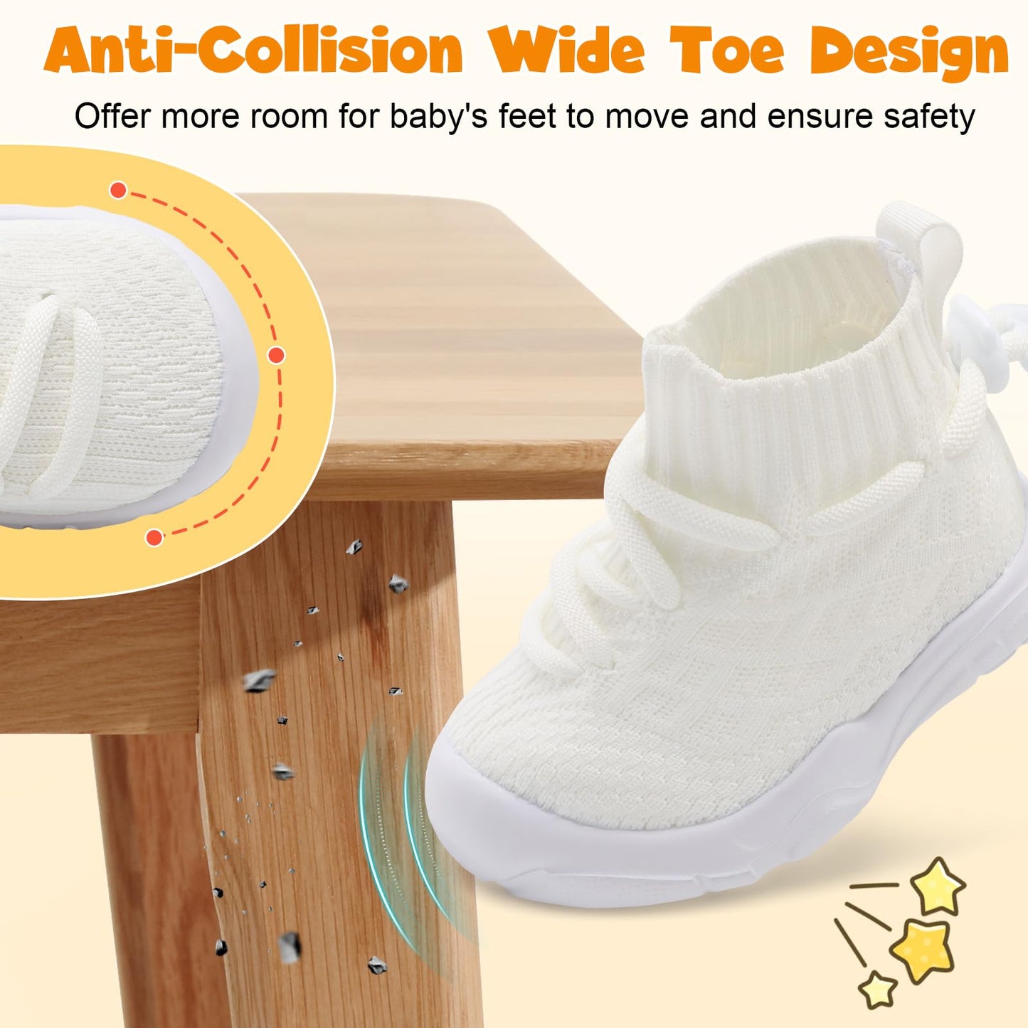 Toddler Shoes High Top Sneakers for Boys Girls Barefoot Wide Walking Tennis Shoes