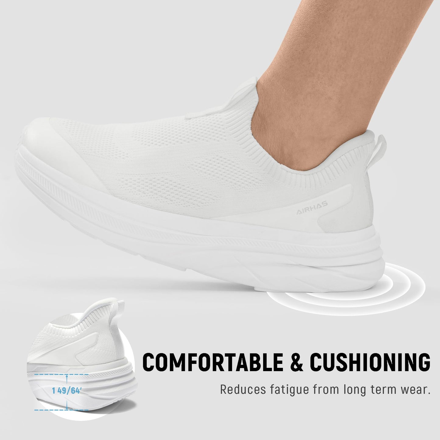 Wide Toe Box Walking Shoes Slip On Breathable Sneakers for Women