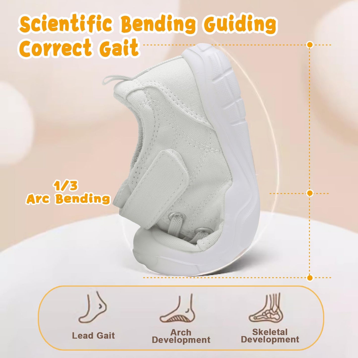 Kids Canvas Shoes Running Shoes for Girls Boys Wide Toe Box Barefoot Toddler Sneakers